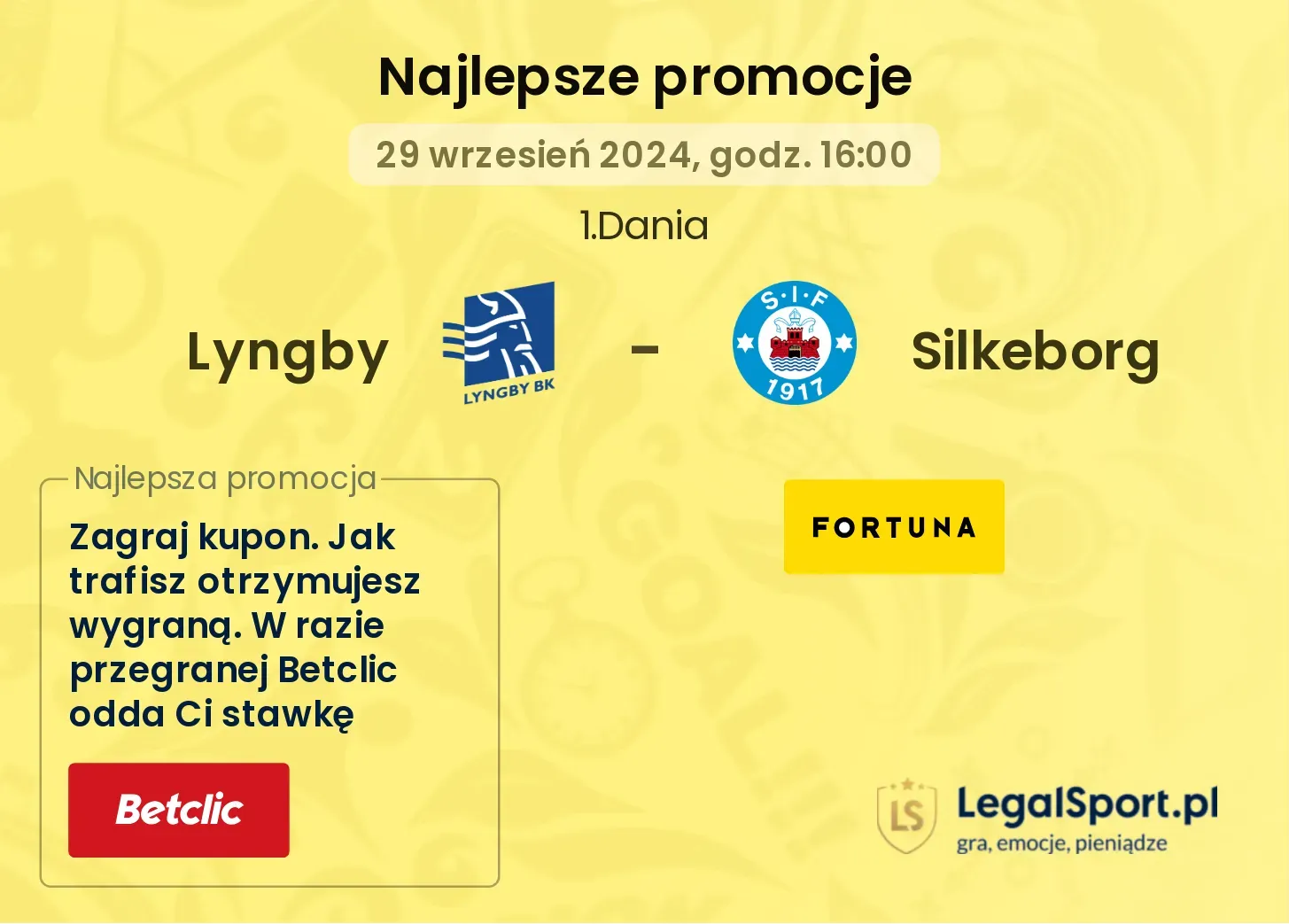 Lyngby - Silkeborg promocje bonusy na mecz