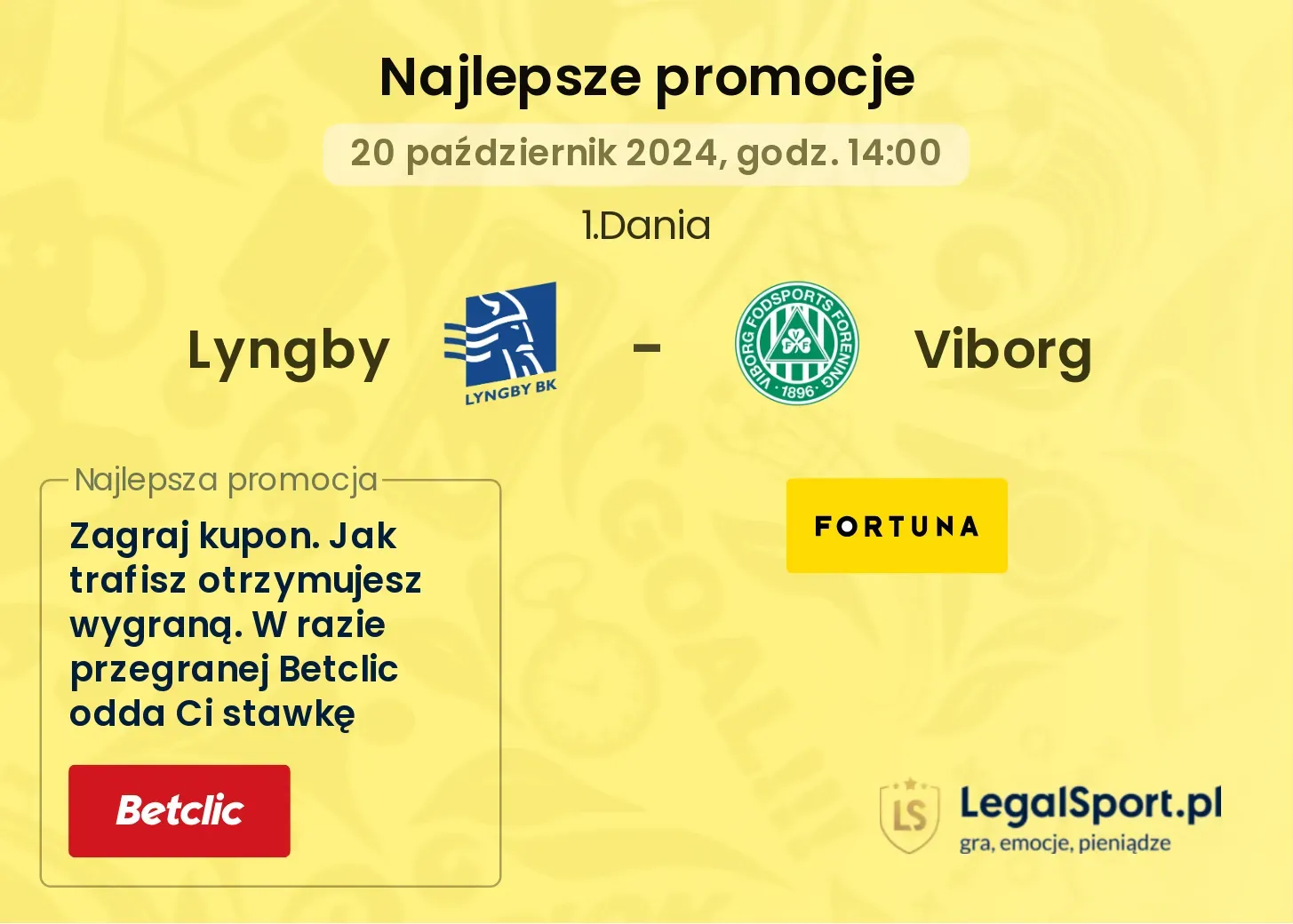 Lyngby - Viborg promocje bonusy na mecz