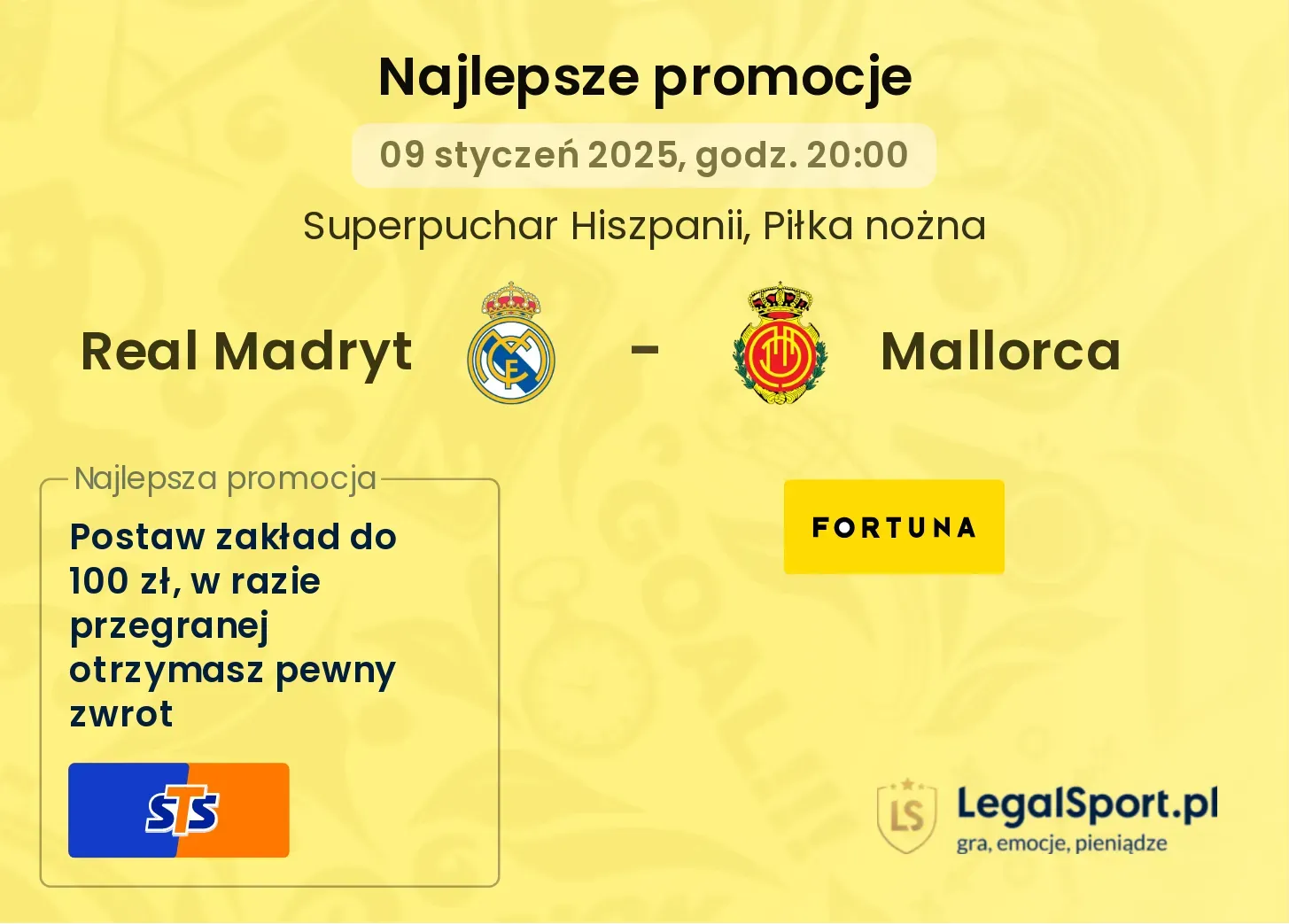 Real Madryt - Mallorca promocje u bukmacherów