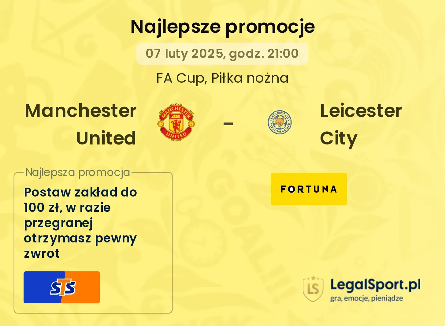 Manchester United - Leicester City promocje bukmacherskie 10.11, 15:00