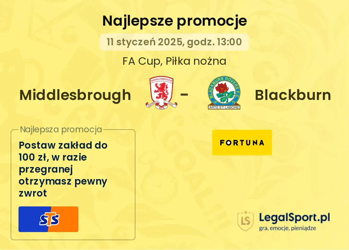 Middlesbrough - Blackburn promocje bonusy na mecz