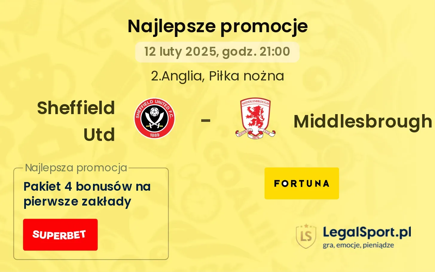 Middlesbrough - Sheffield Utd promocje bukmacherskie 23.10, 21:00