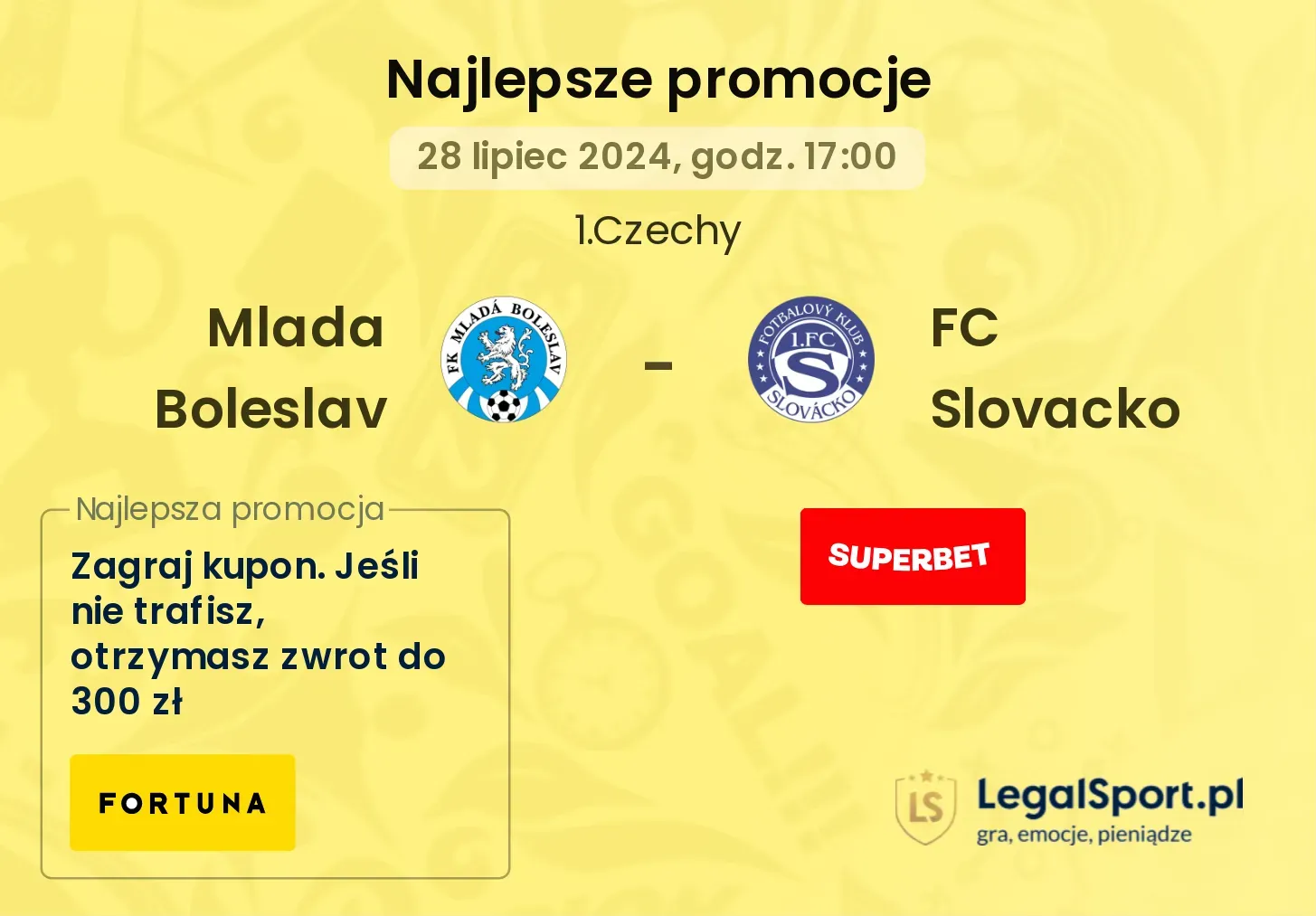 Mlada Boleslav  - FC Slovacko promocje bonusy na mecz