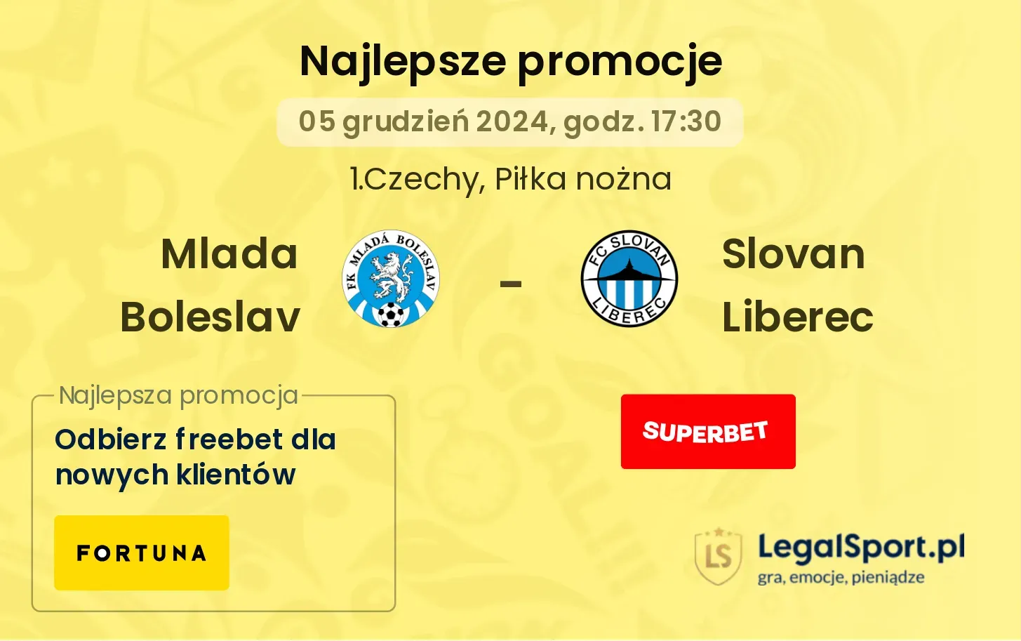 Mlada Boleslav  - Slovan Liberec promocje u bukmacherów