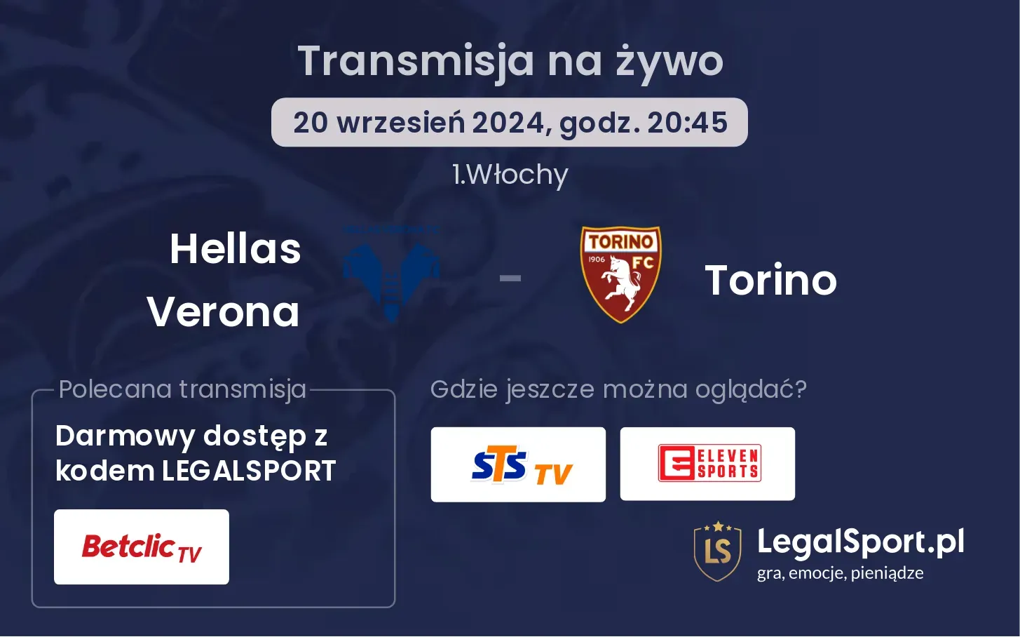 Hellas Verona - Torino transmisja na żywo