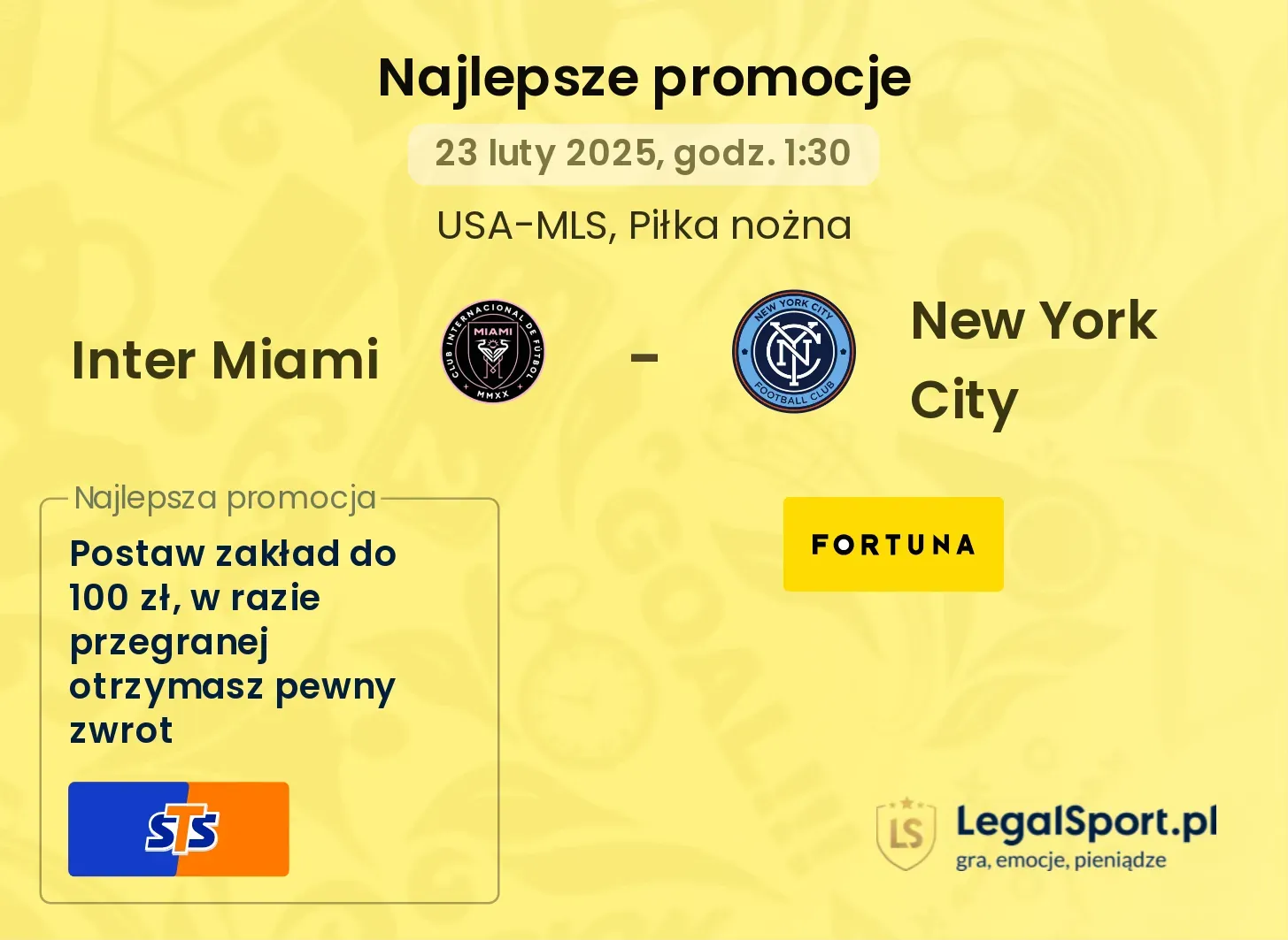 Inter Miami - New York City promocje u bukmacherów