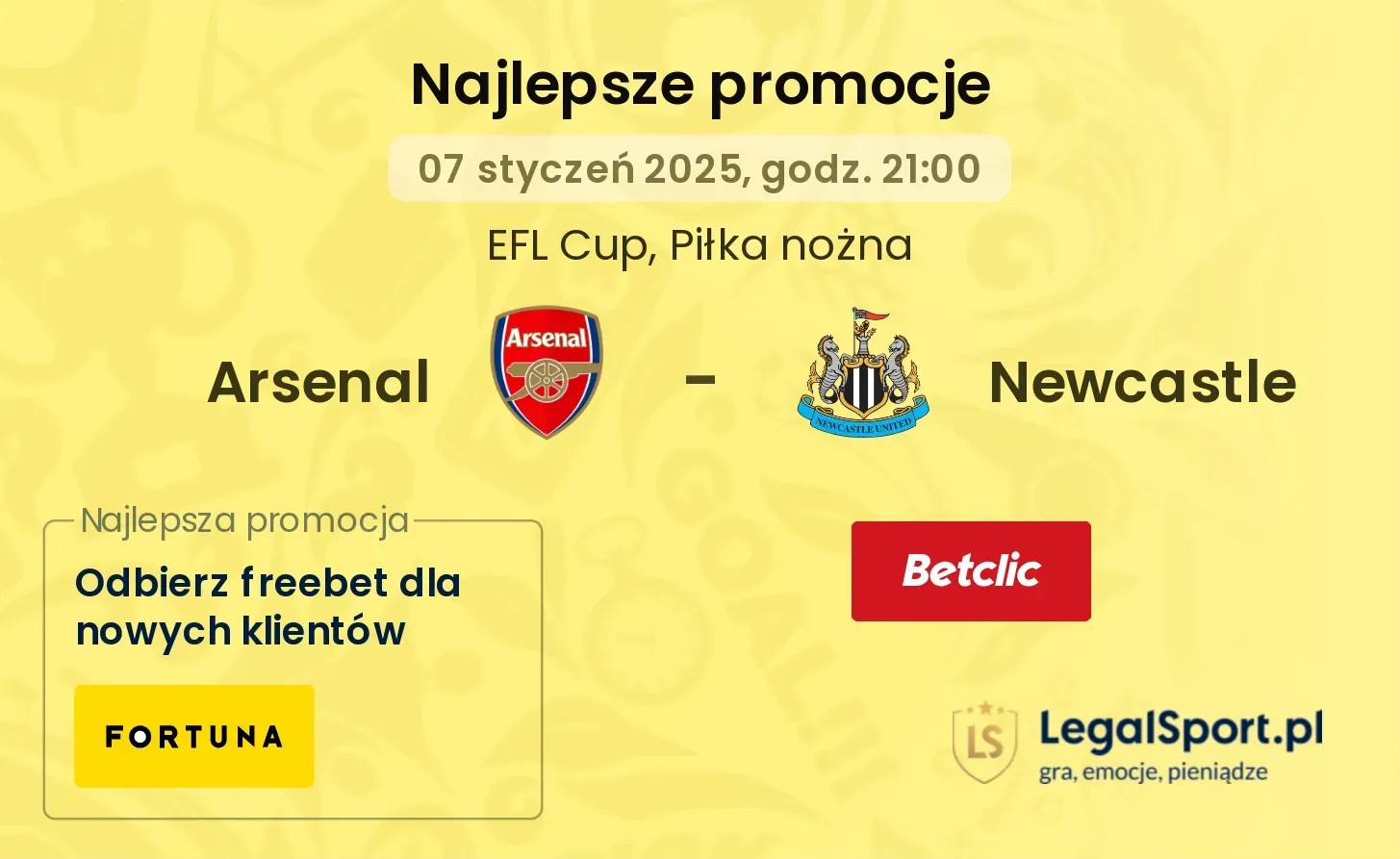 Arsenal - Newcastle promocje u bukmacherów