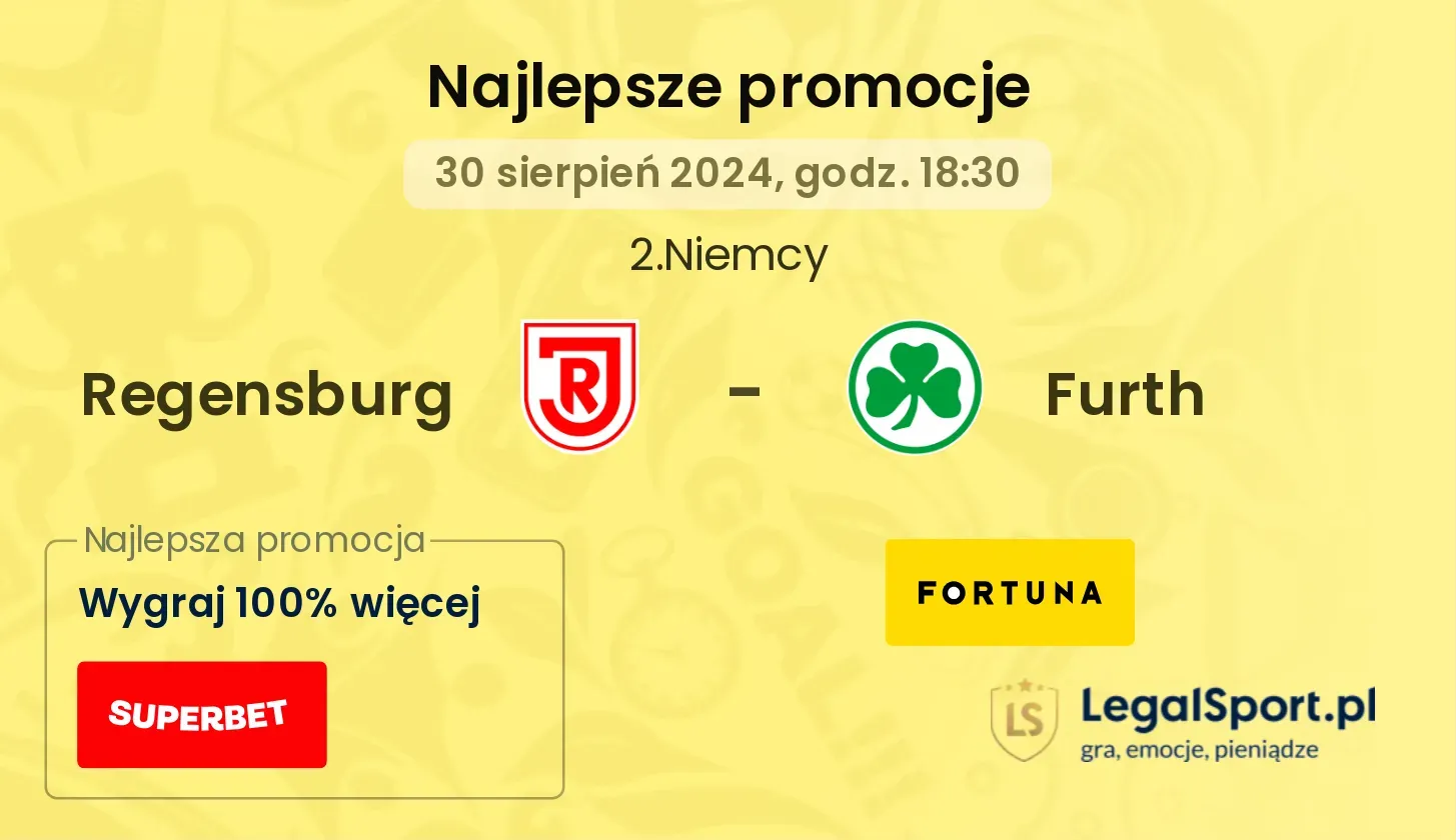 Regensburg - Furth promocje bonusy na mecz