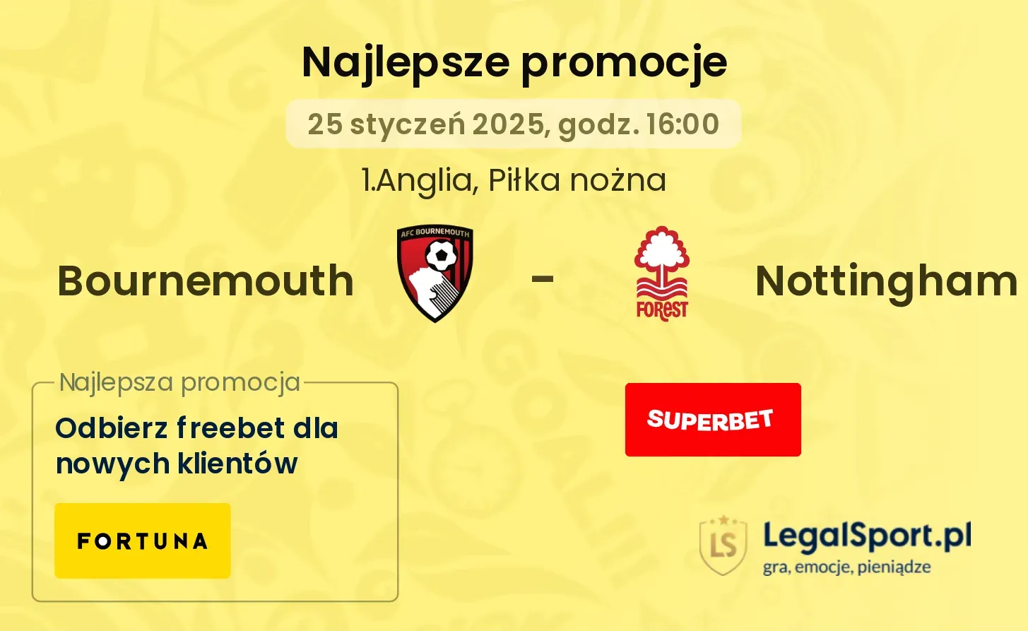 Bournemouth - Nottingham promocje u bukmacherów