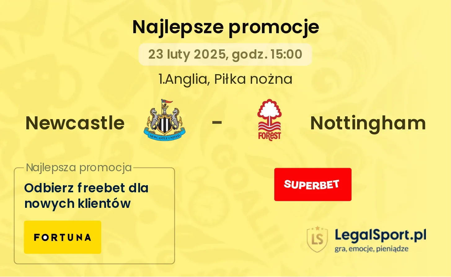 Newcastle - Nottingham promocje u bukmacherów