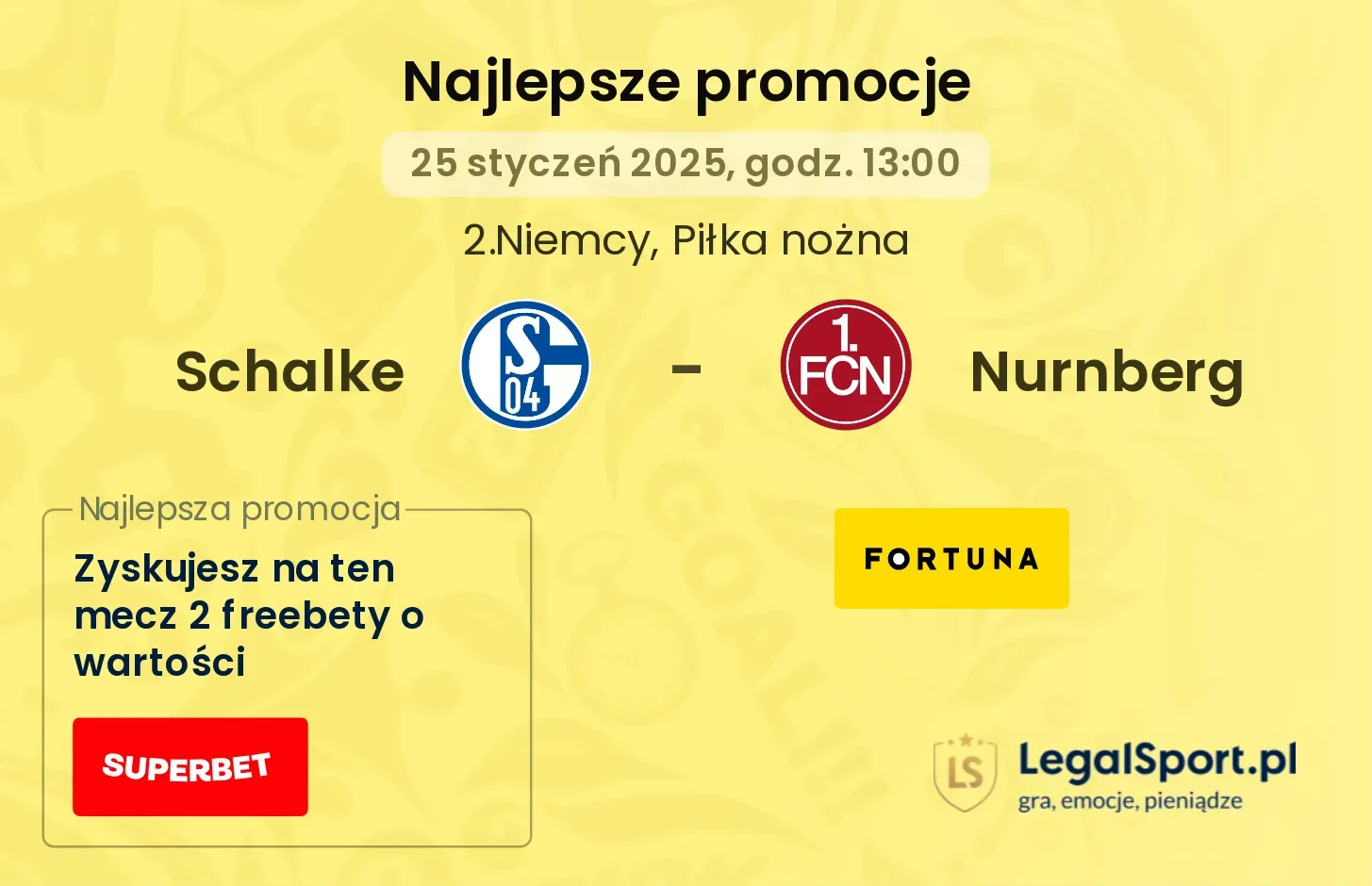 Schalke - Nurnberg promocje bukmacherskie