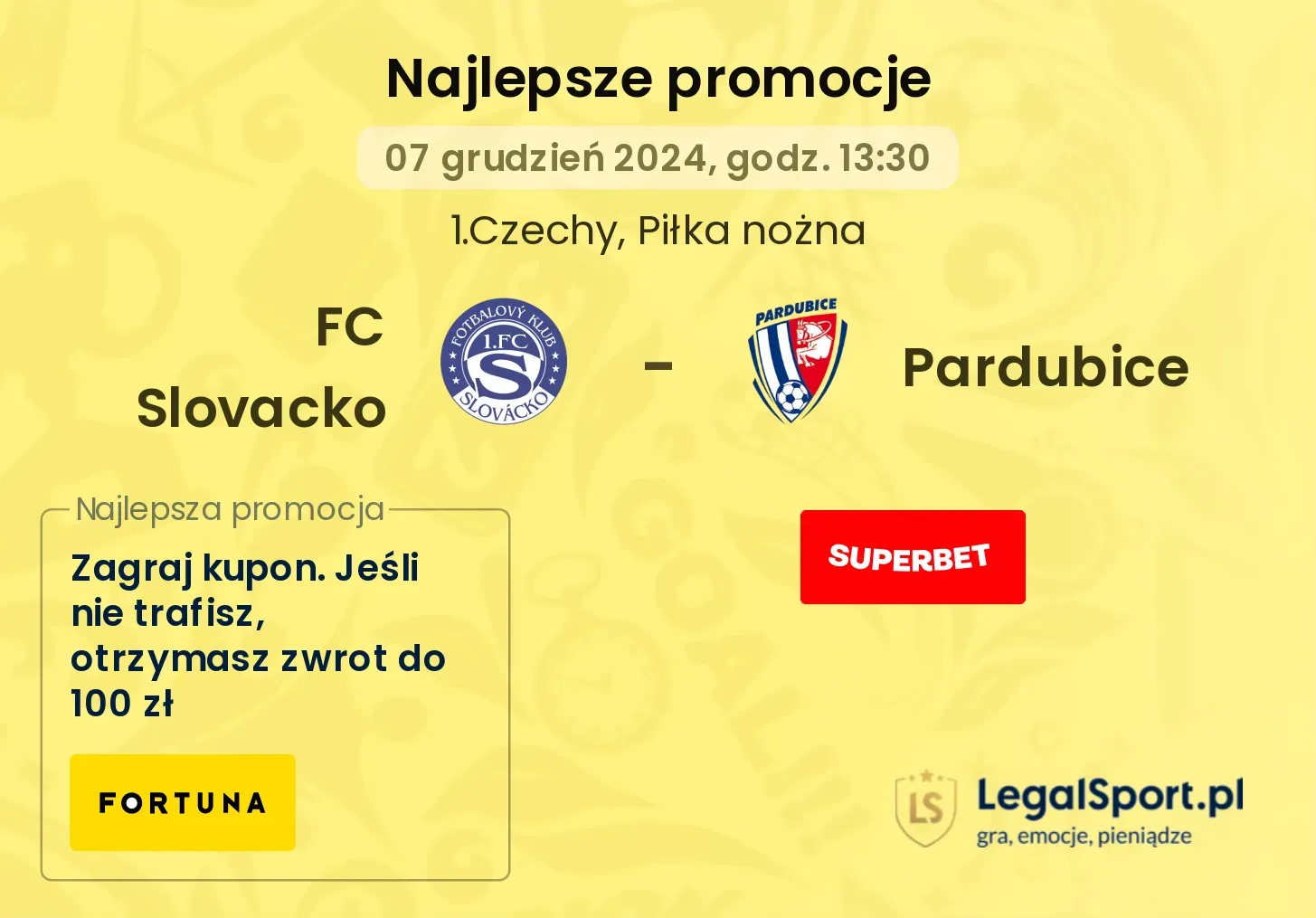 FC Slovacko - Pardubice promocje u bukmacherów