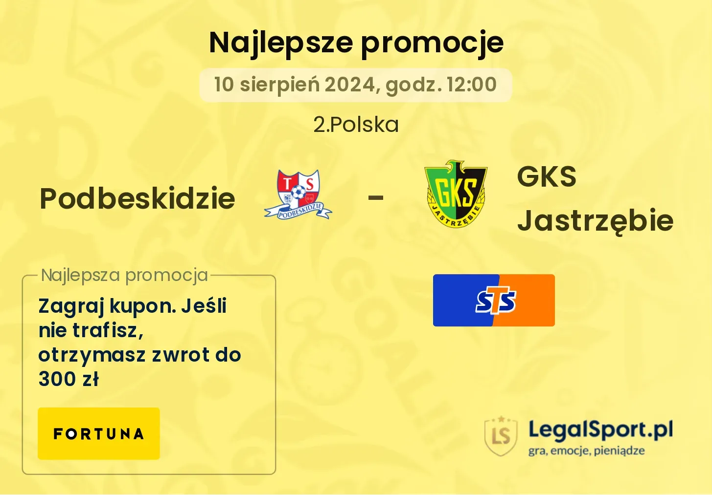 Podbeskidzie - GKS Jastrzębie promocje bonusy na mecz