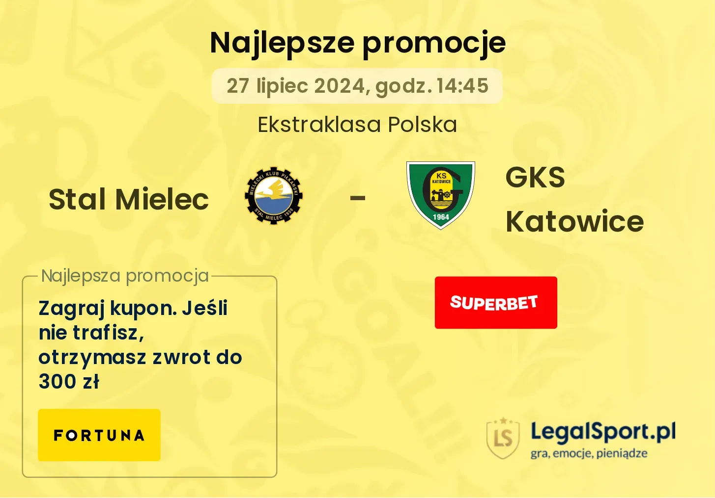 Stal Mielec - GKS Katowice promocje bonusy na mecz