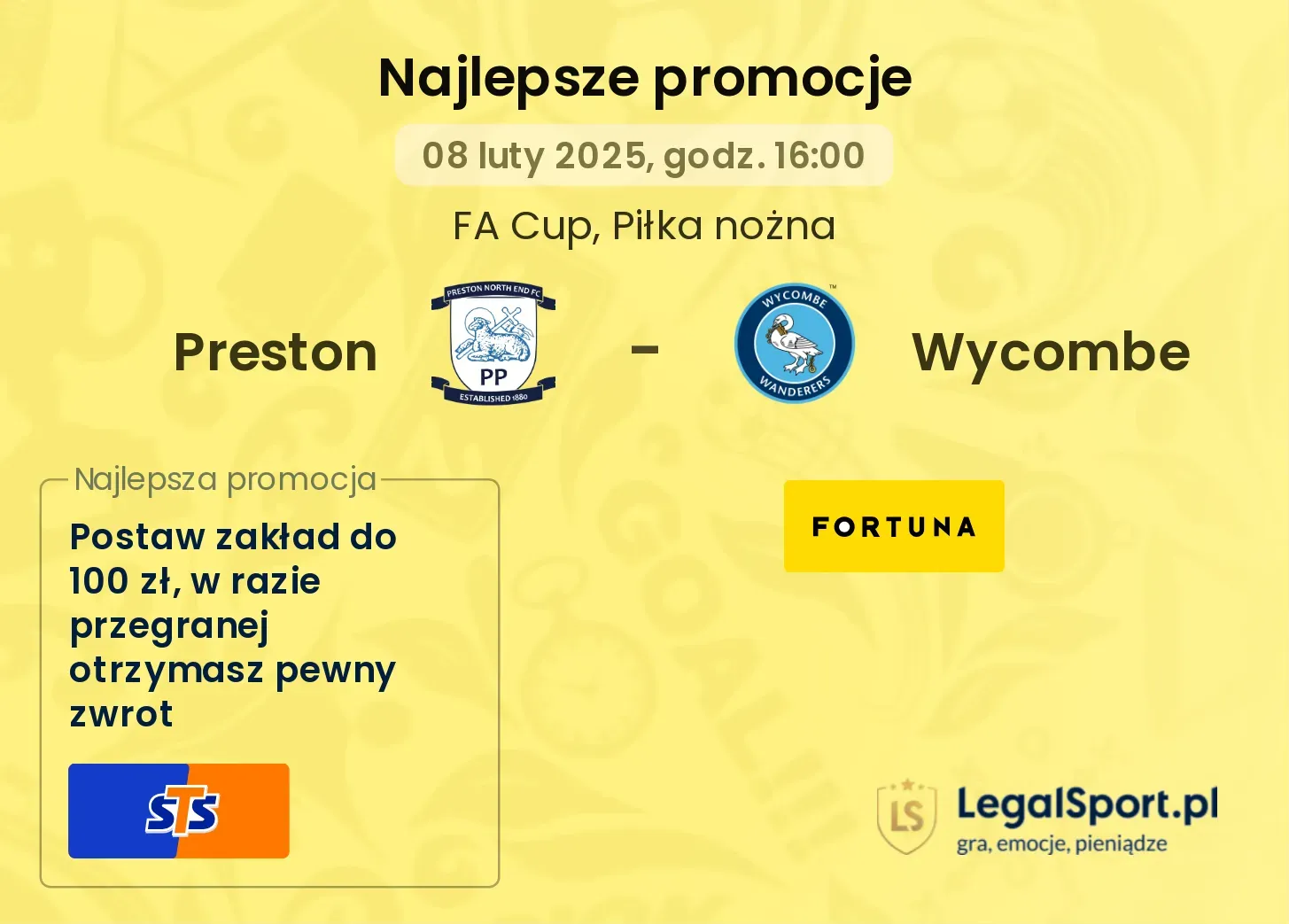 Preston - Wycombe promocje u bukmacherów