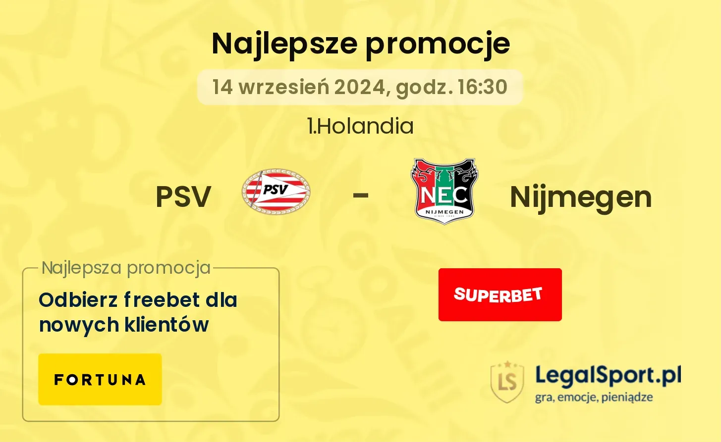 PSV - Nijmegen promocje bonusy na mecz