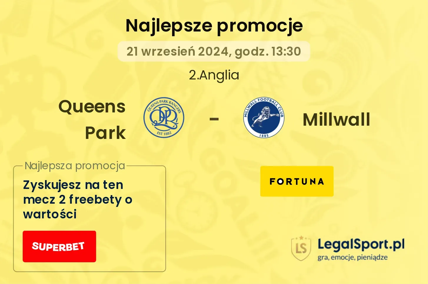 Queens Park - Millwall promocje bonusy na mecz