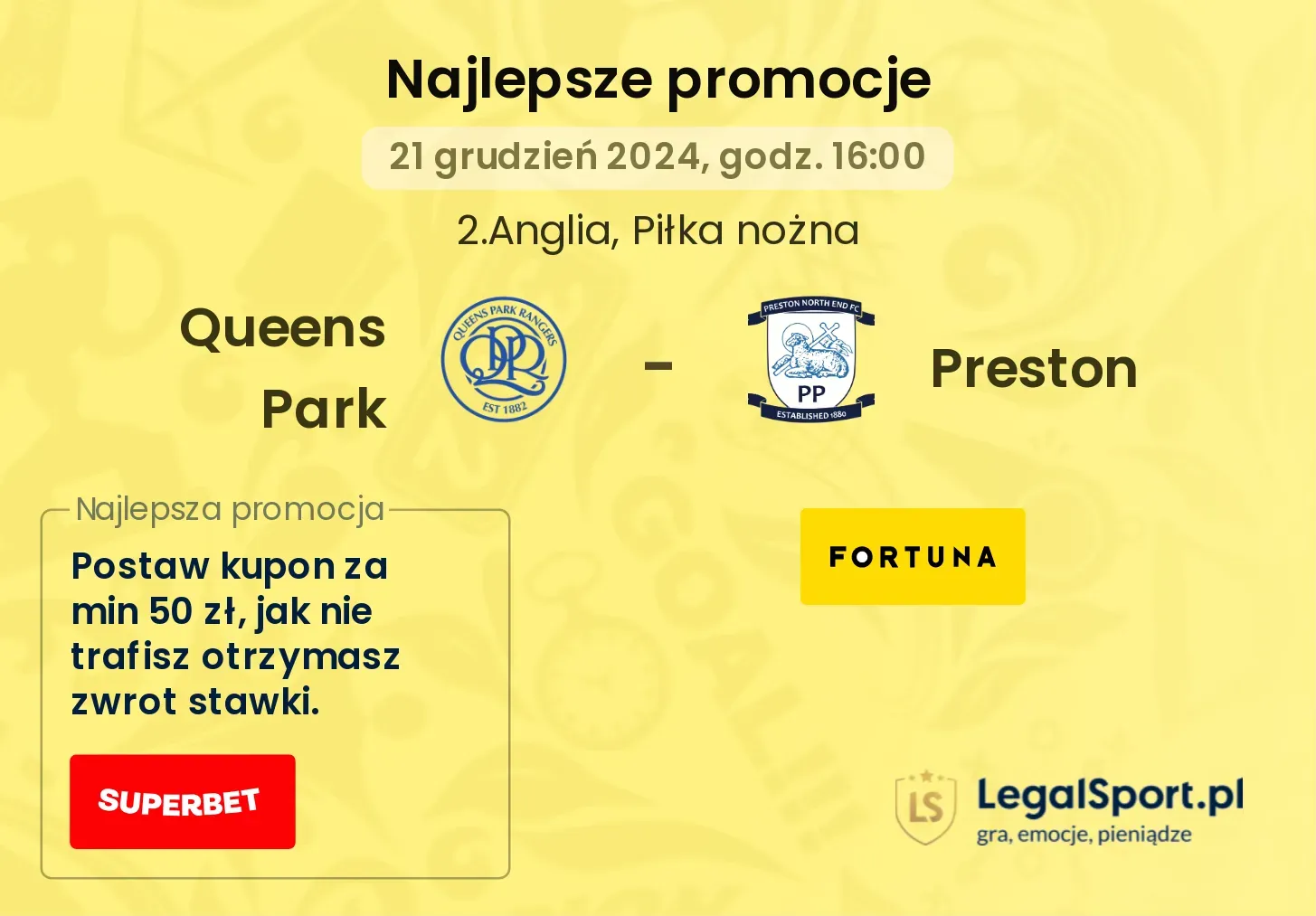 Queens Park - Preston promocje bonusy na mecz