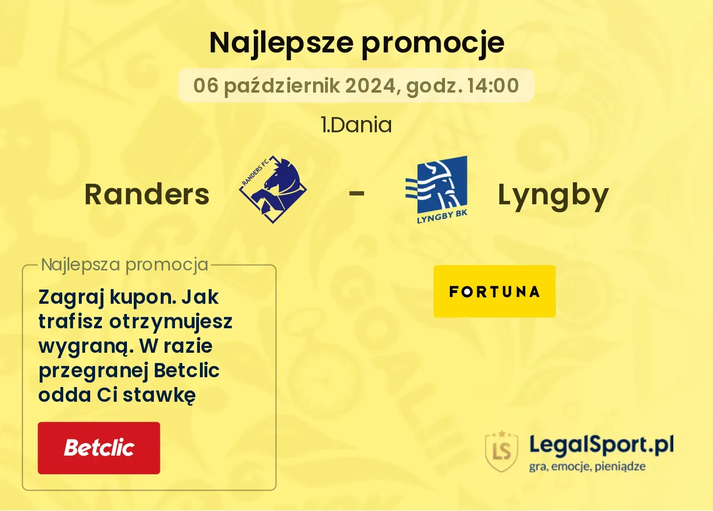 Randers - Lyngby promocje bonusy na mecz