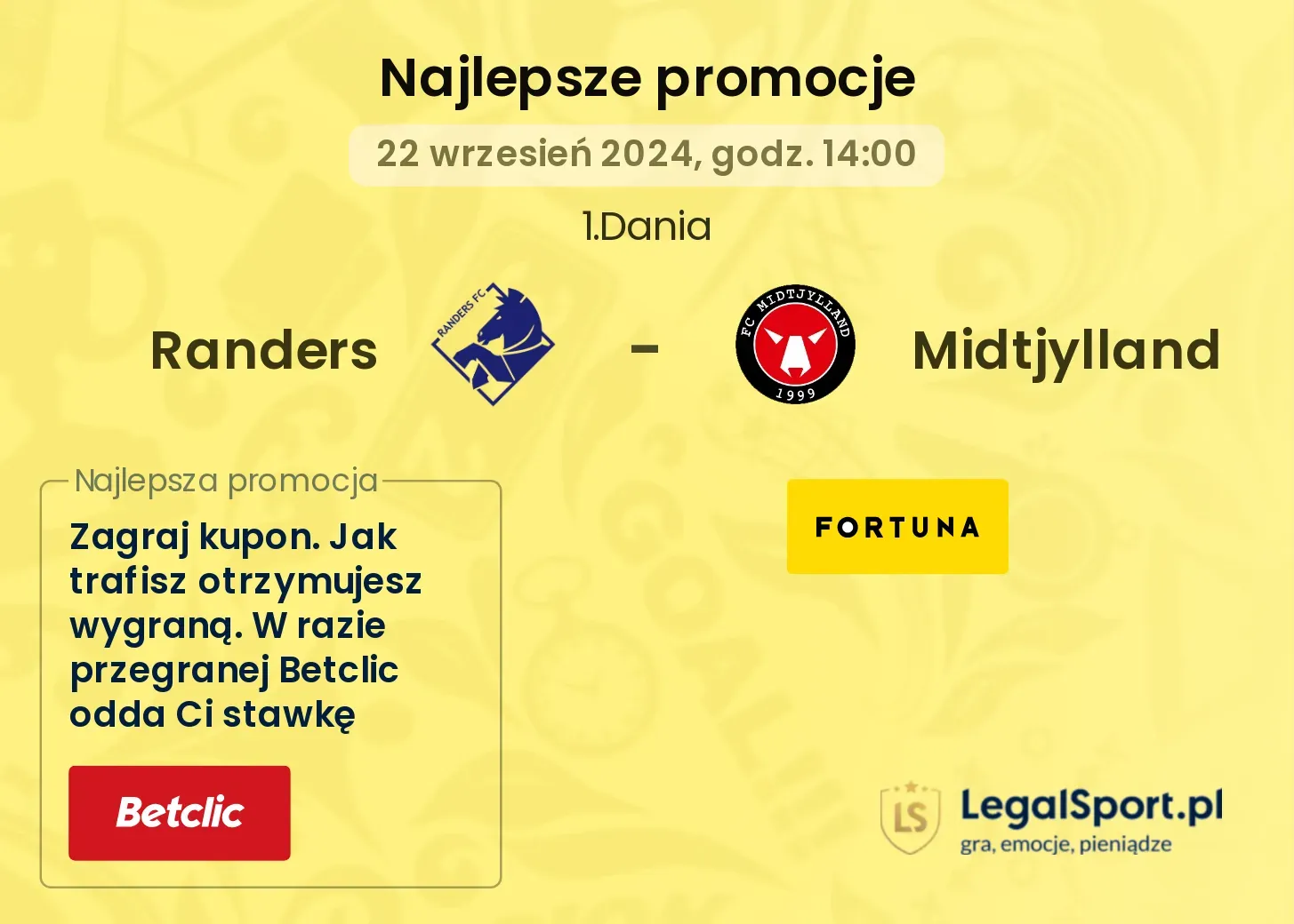 Randers - Midtjylland promocje bonusy na mecz