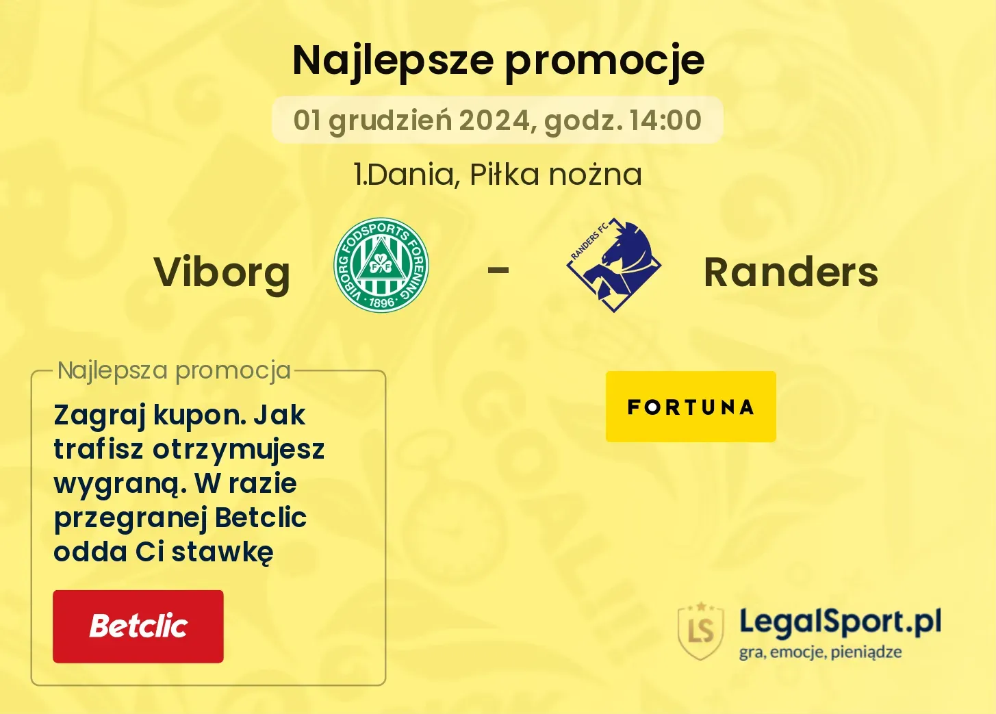 Viborg - Randers promocje u bukmacherów