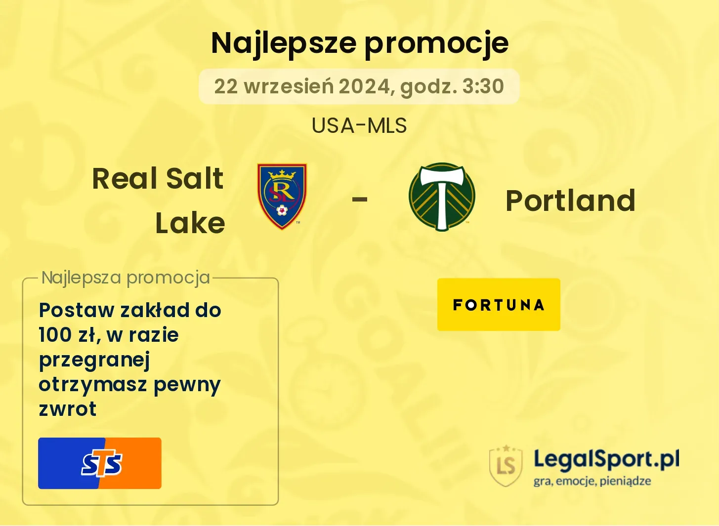 Real Salt Lake - Portland promocje bonusy na mecz