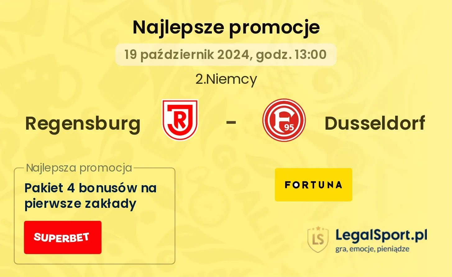 Regensburg - Dusseldorf promocje bonusy na mecz