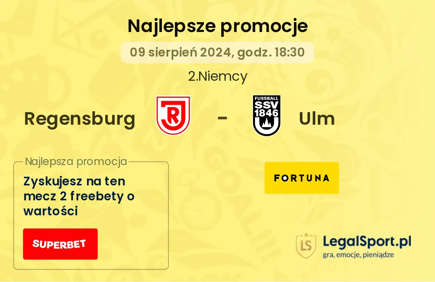 Regensburg - Ulm promocje bonusy na mecz