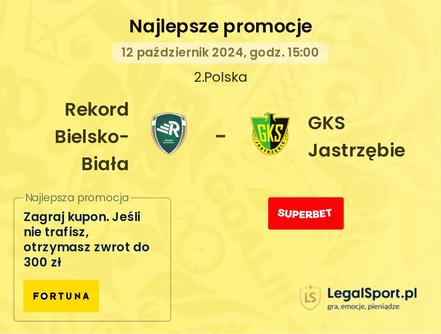 Rekord Bielsko-Biała - GKS Jastrzębie promocje bonusy na mecz