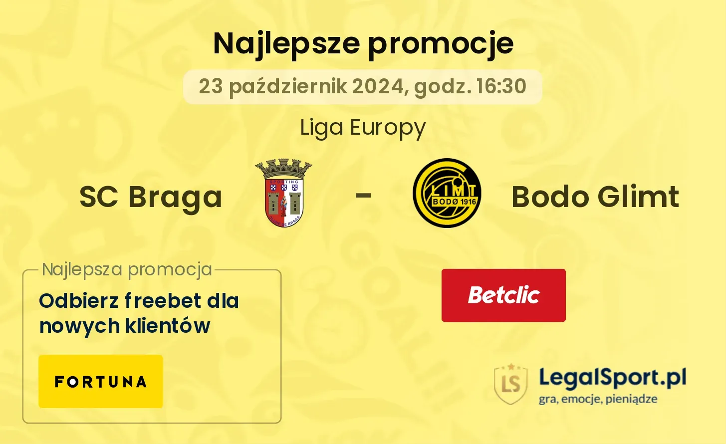 SC Braga - Bodo Glimt promocje bonusy na mecz