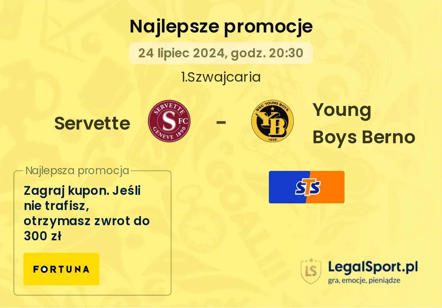 Servette - Young Boys Berno promocje bonusy na mecz