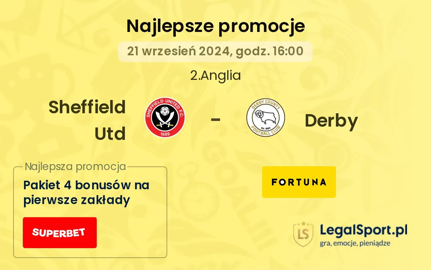 Sheffield Utd - Derby promocje bonusy na mecz