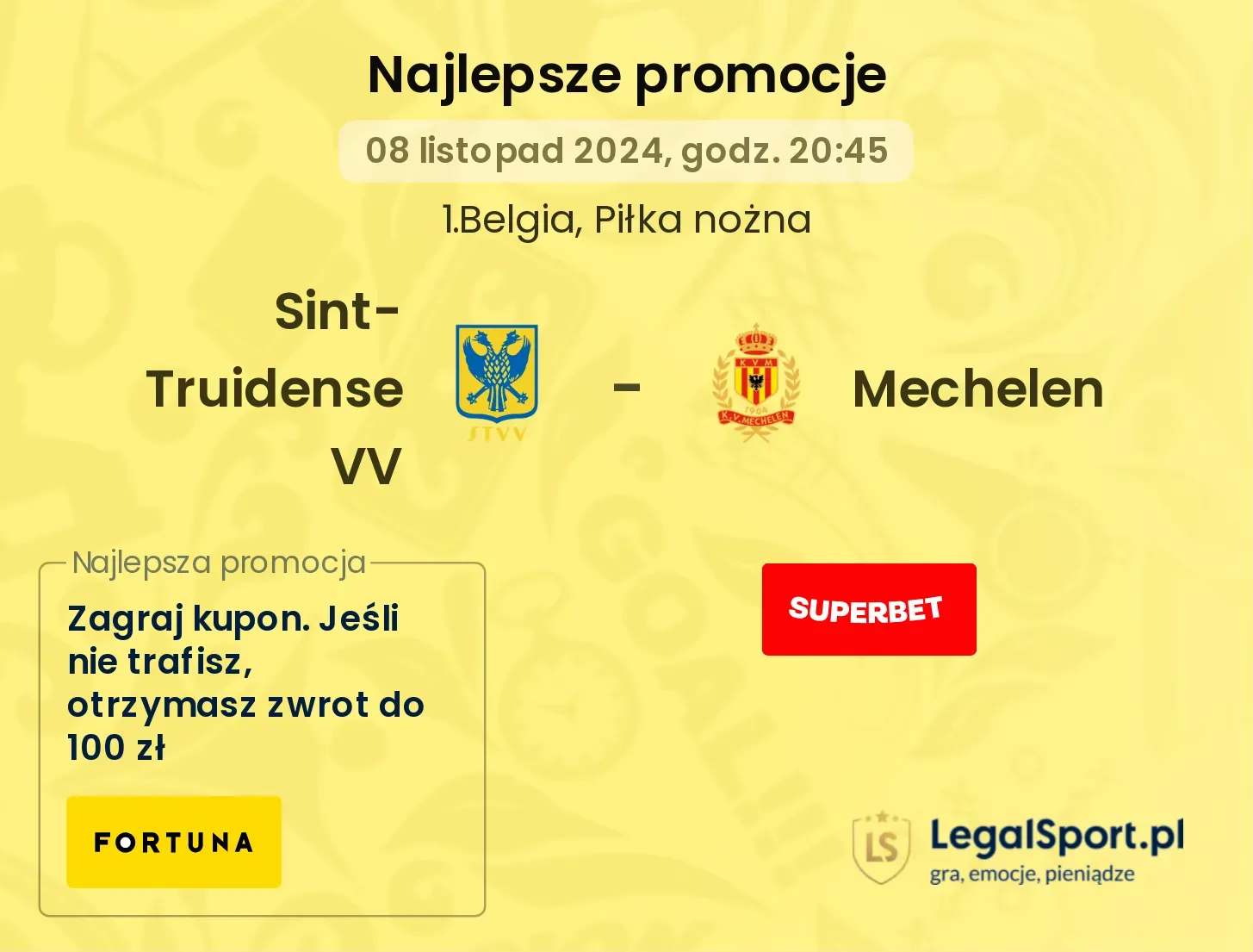 Sint-Truidense VV - Mechelen promocje bonusy na mecz