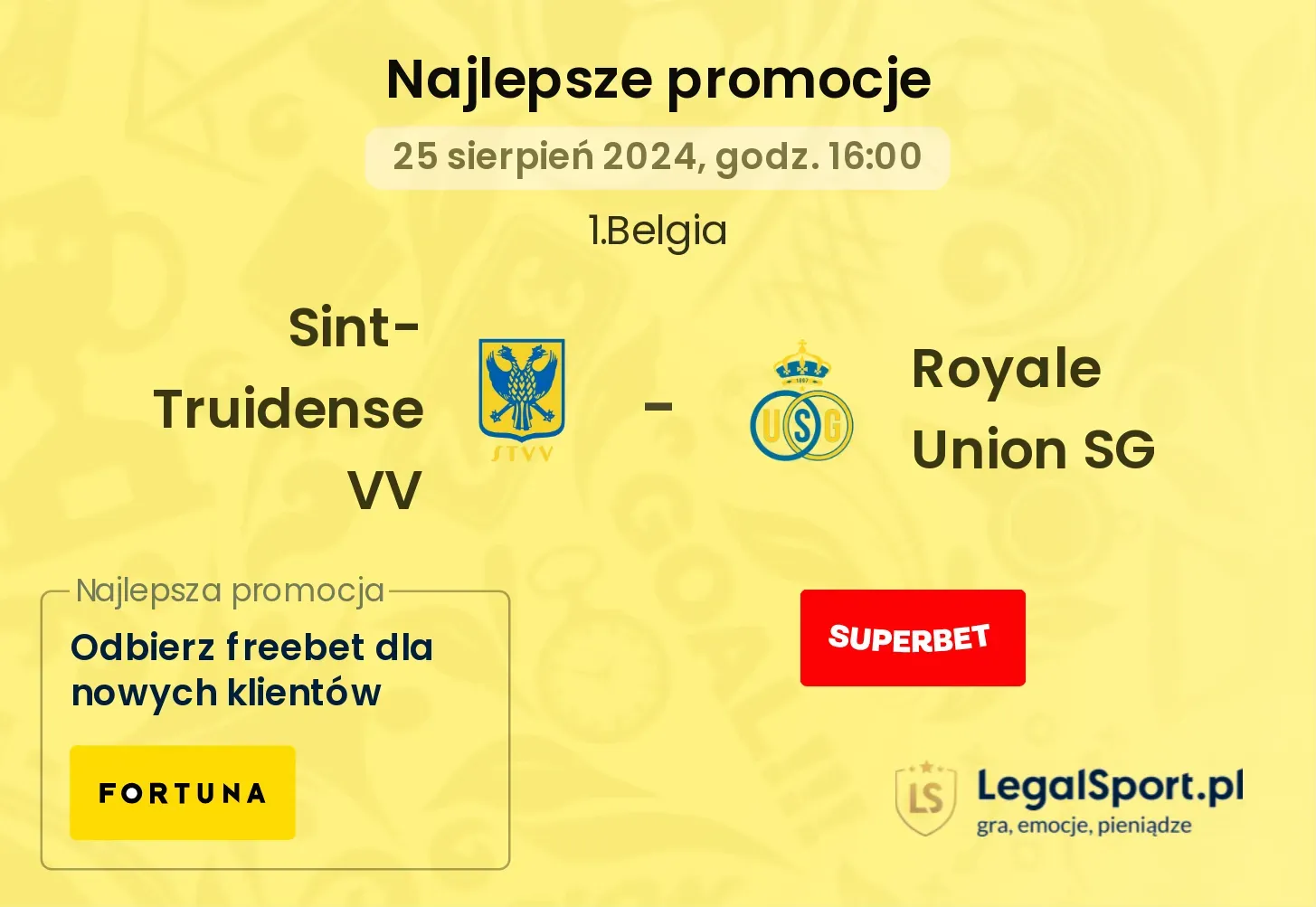 Sint-Truidense VV - Royale Union SG promocje bonusy na mecz