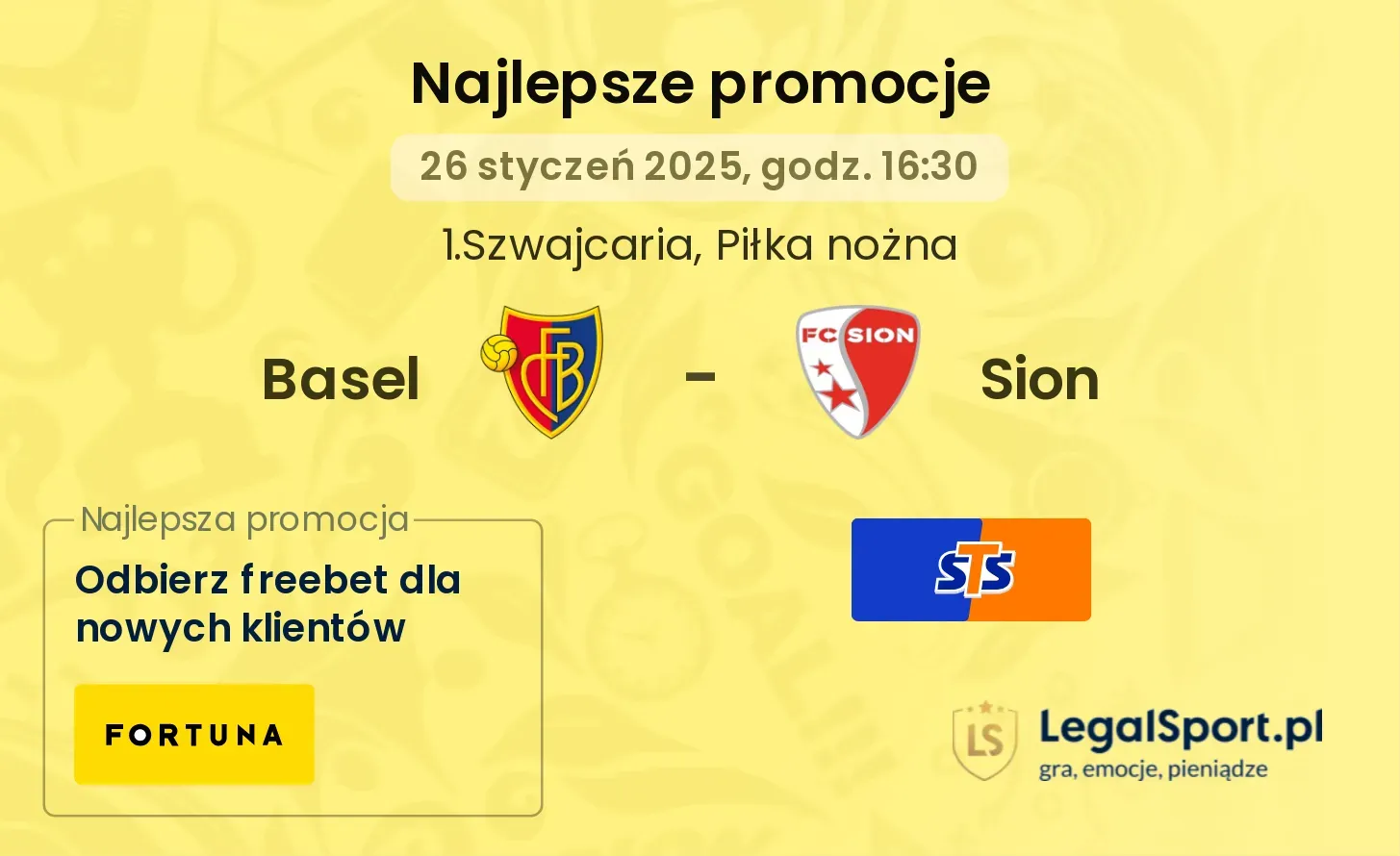 Basel - Sion promocje bukmacherskie