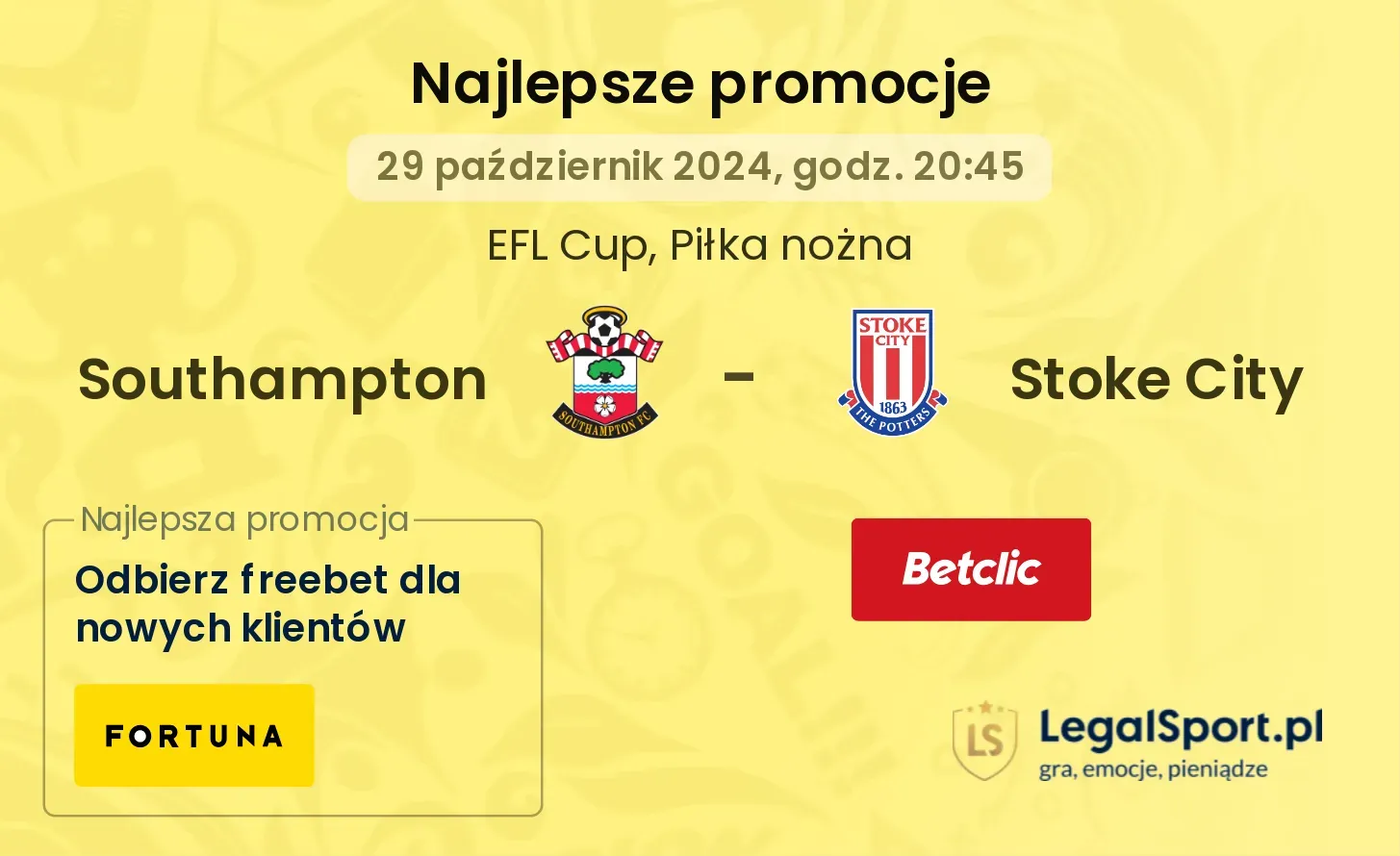 Southampton - Stoke City promocje bonusy na mecz