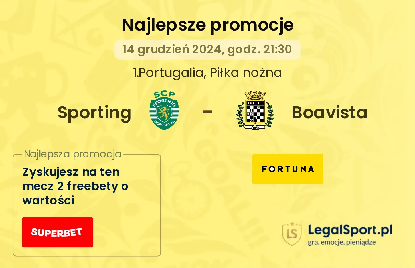 Sporting - Boavista promocje bonusy na mecz