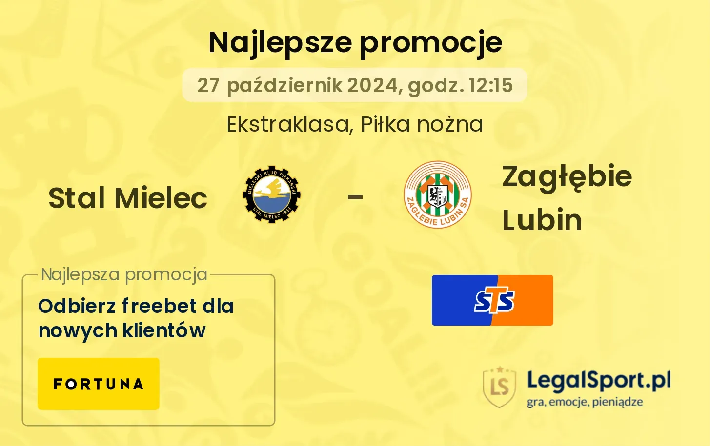 Stal Mielec - Zagłębie Lubin promocje bonusy na mecz