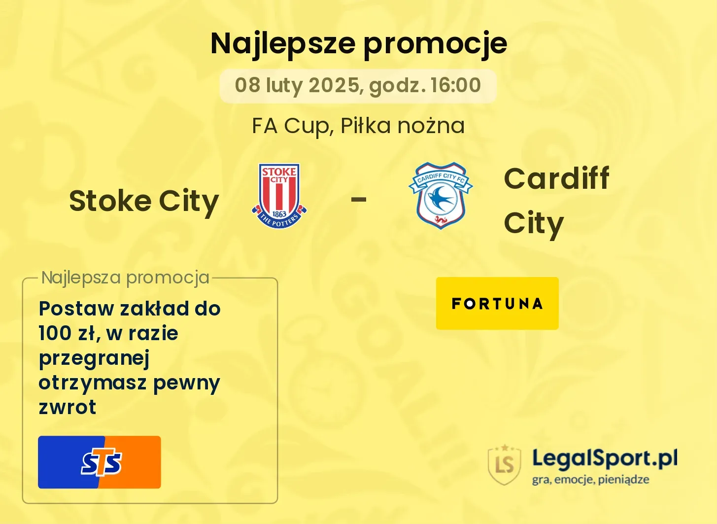 Stoke City - Cardiff City promocje bonusy na mecz