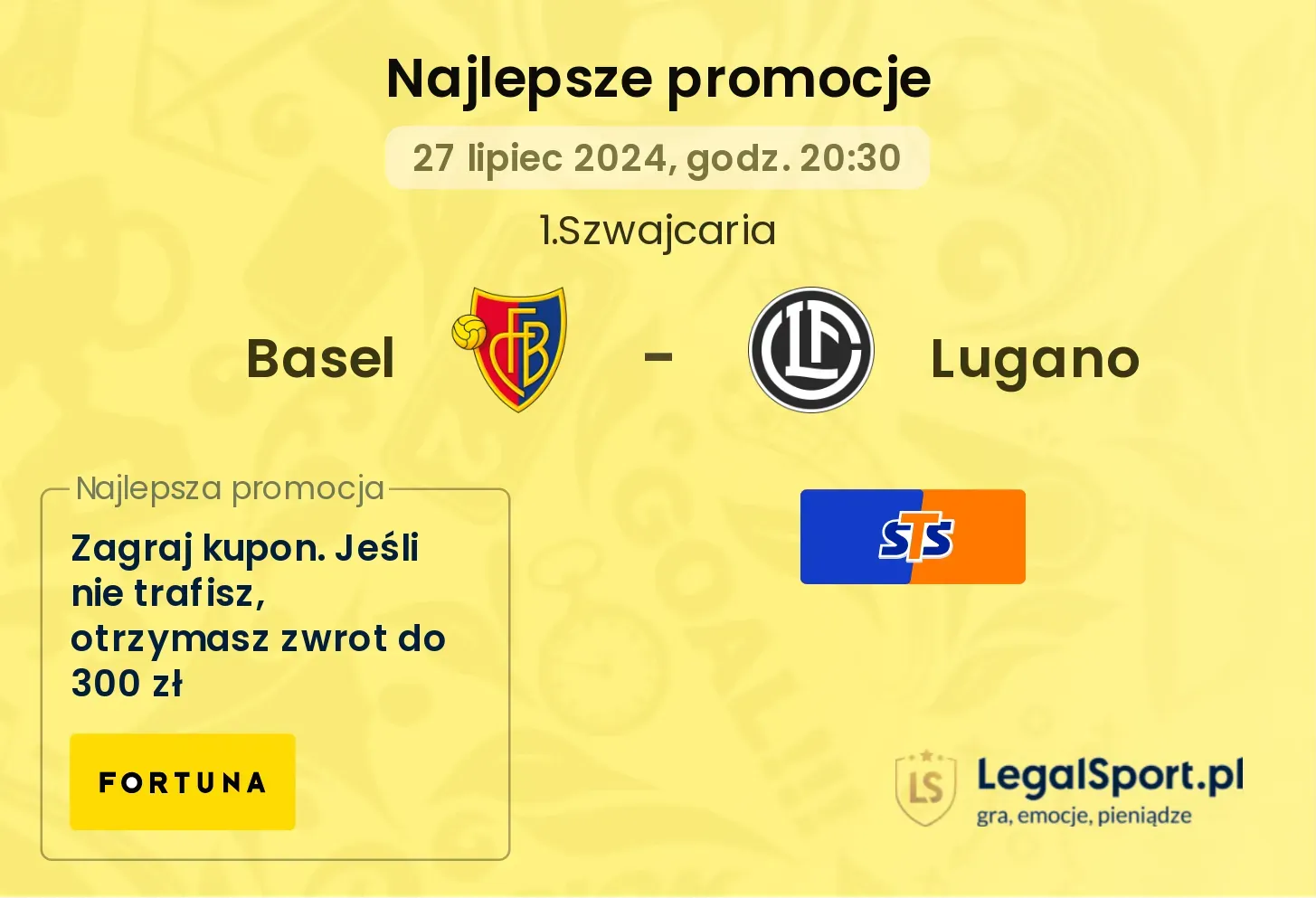 Basel - Lugano promocje bonusy na mecz