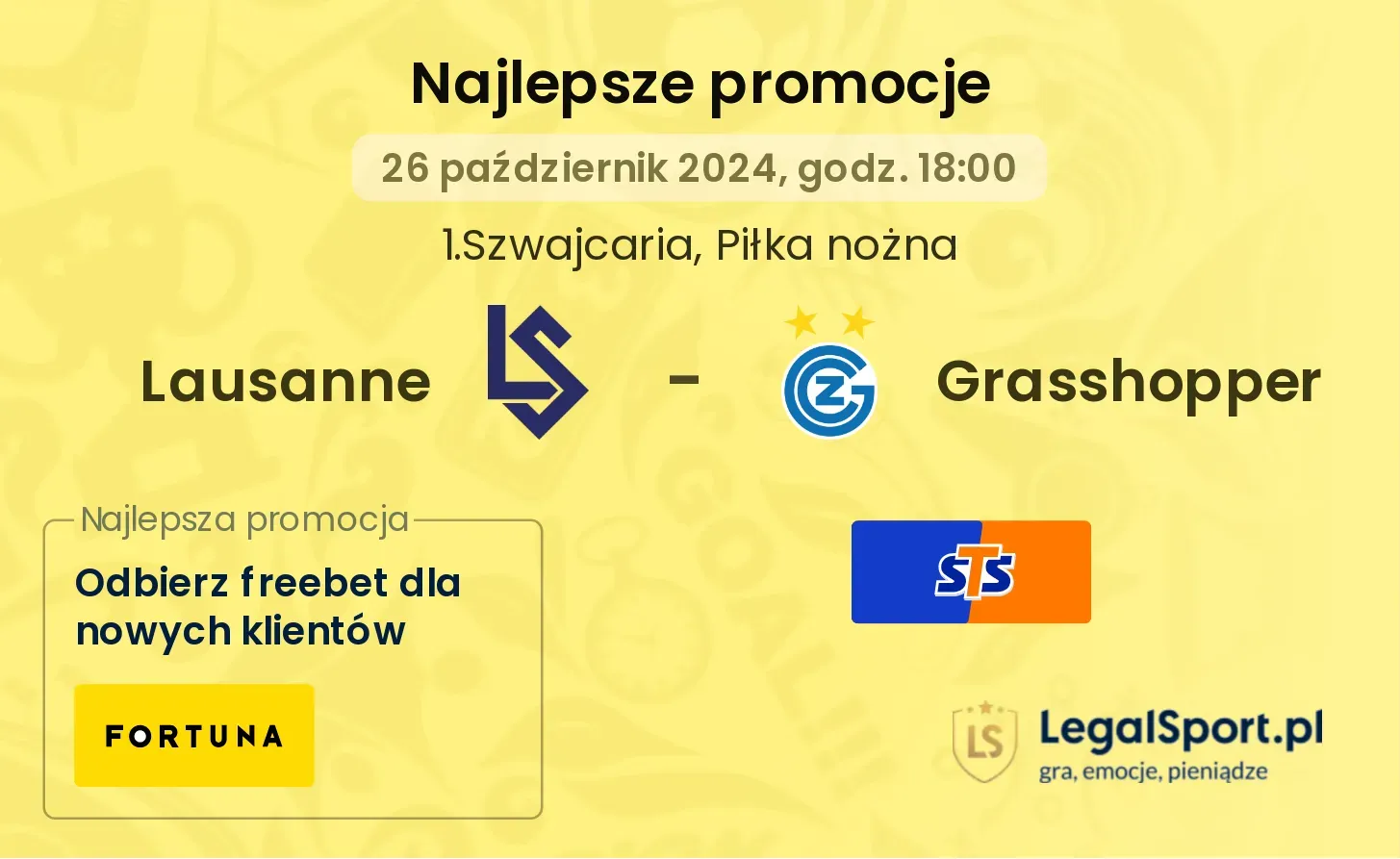 Lausanne - Grasshopper promocje bonusy na mecz