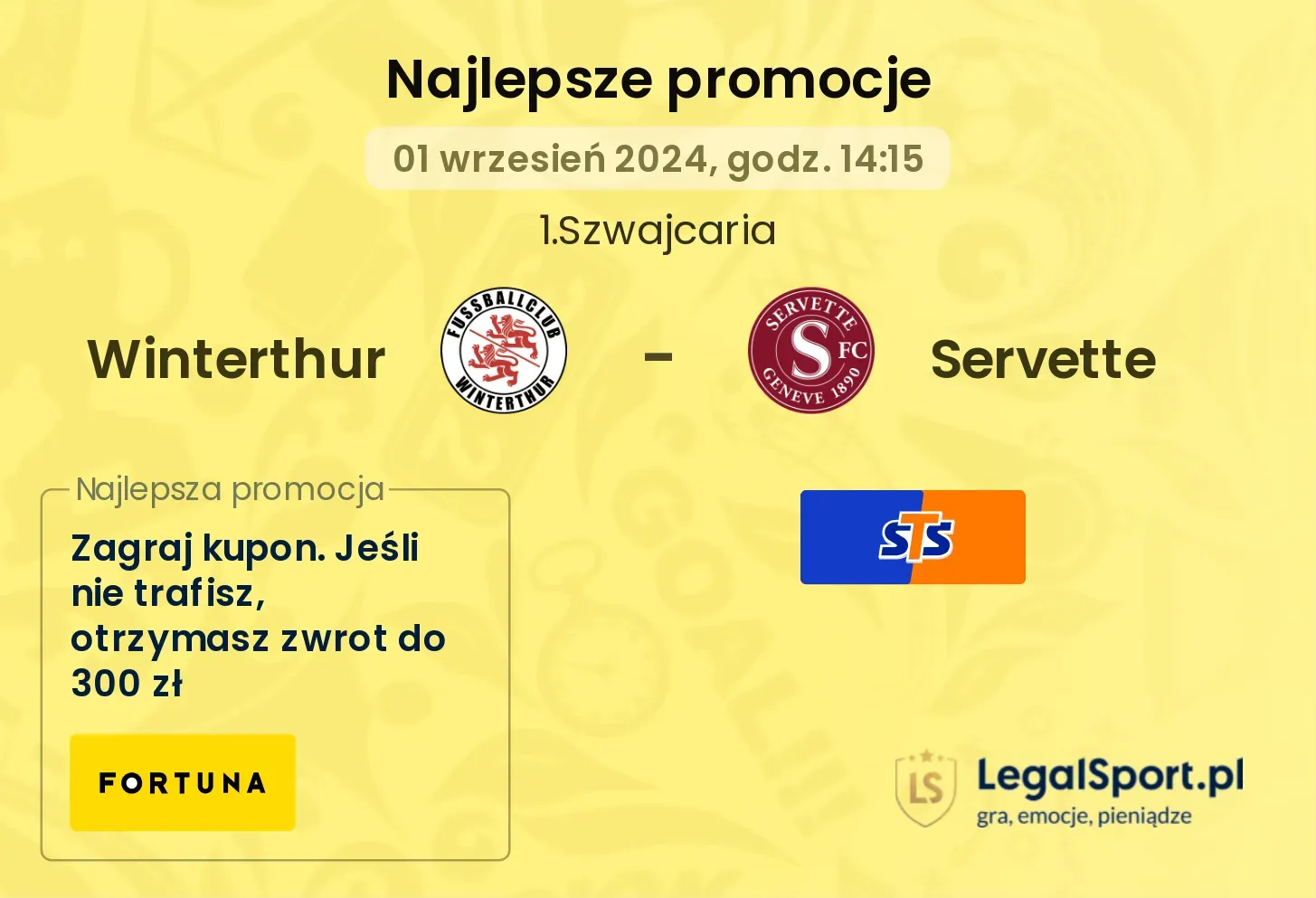 Winterthur - Servette promocje bonusy na mecz