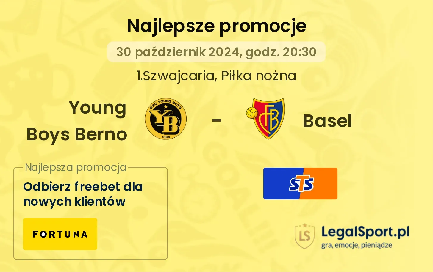 Young Boys Berno - Basel promocje bonusy na mecz