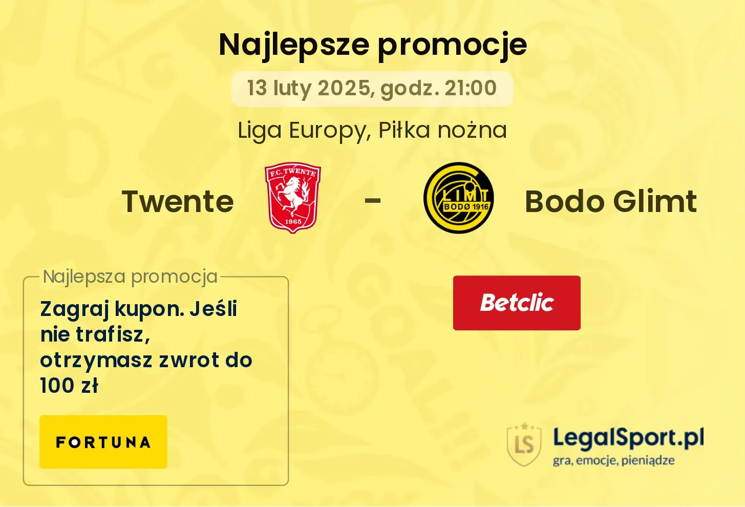 Twente - Bodo Glimt promocje bonusy na mecz