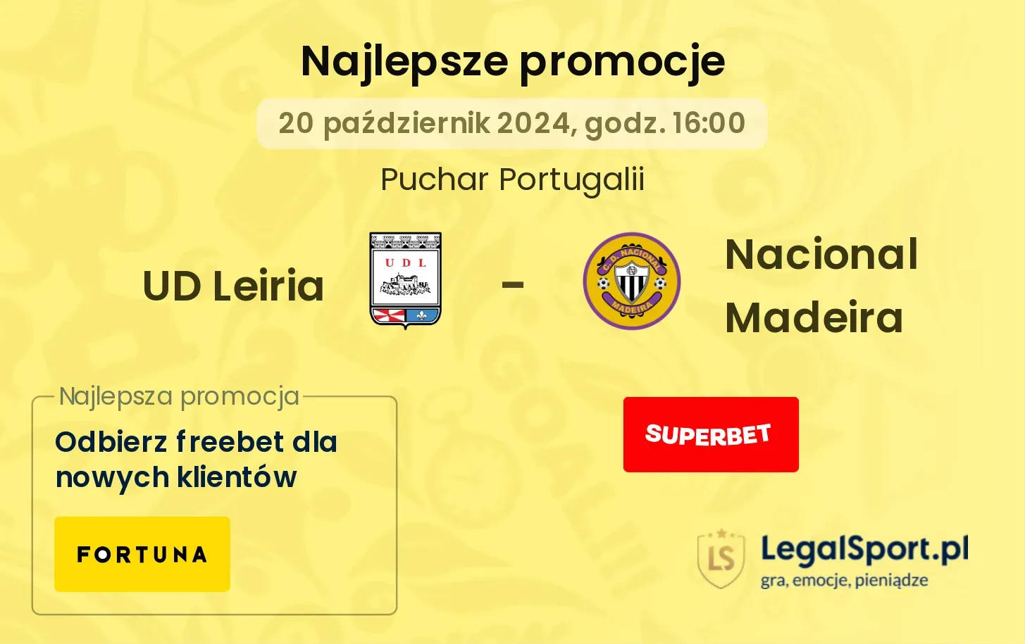 UD Leiria - Nacional Madeira promocje bonusy na mecz