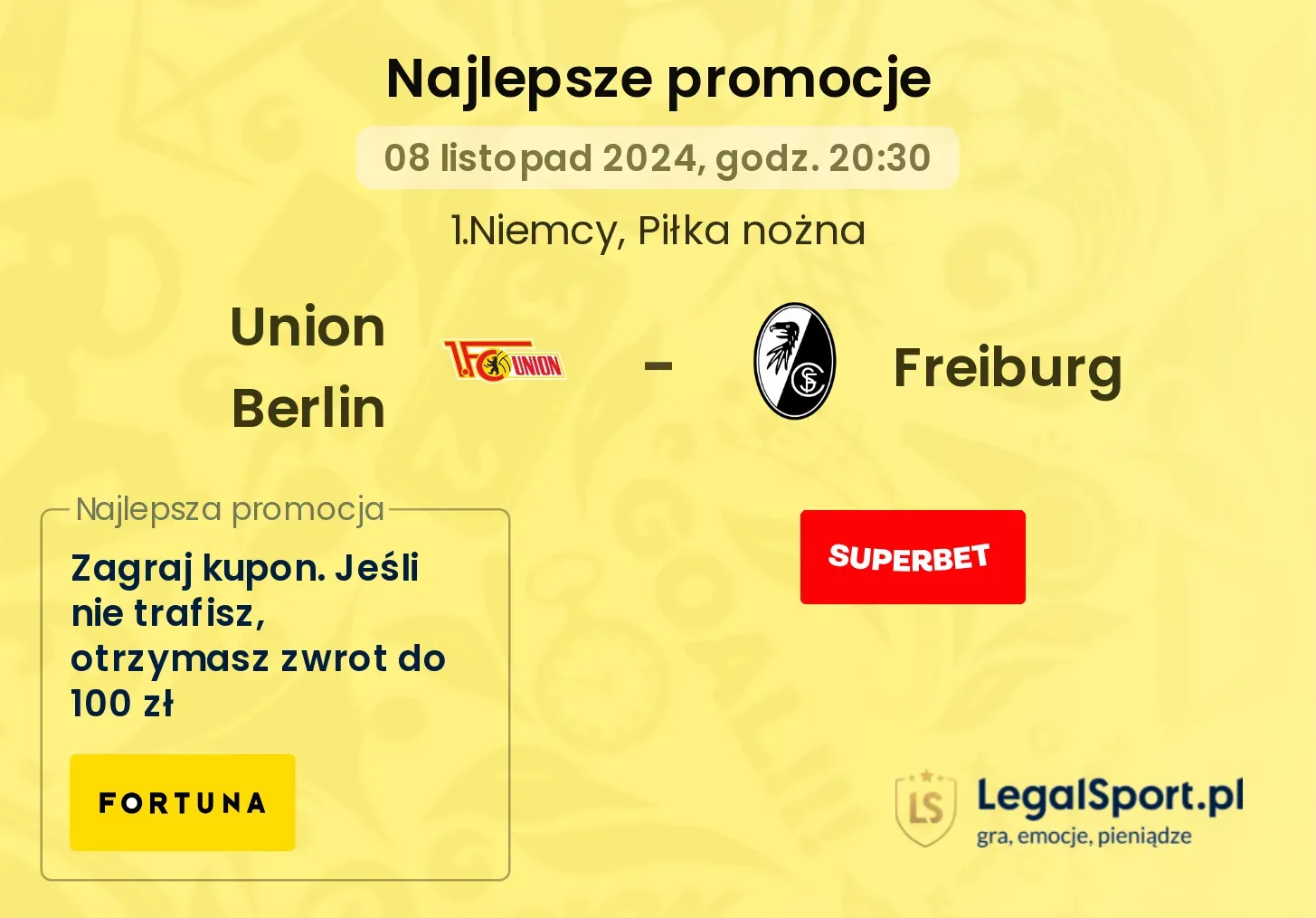 Union Berlin - Freiburg promocje bonusy na mecz