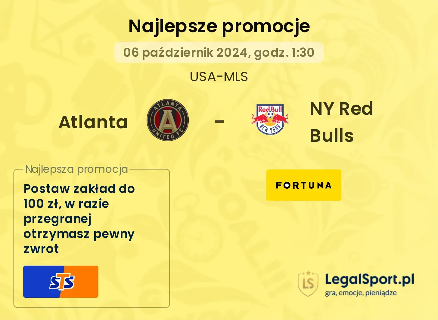 Atlanta - NY Red Bulls promocje bonusy na mecz