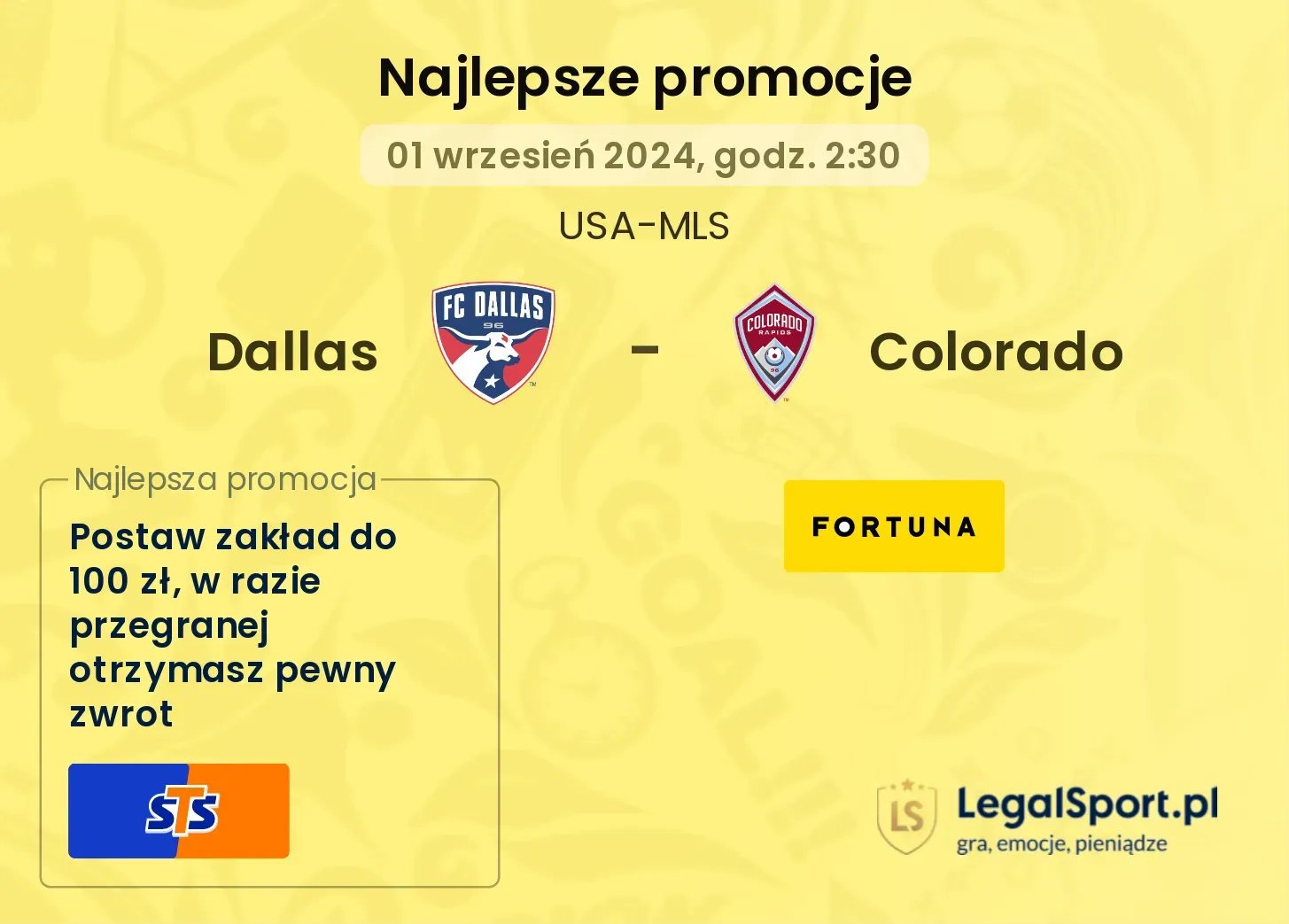 Dallas - Colorado promocje bonusy na mecz