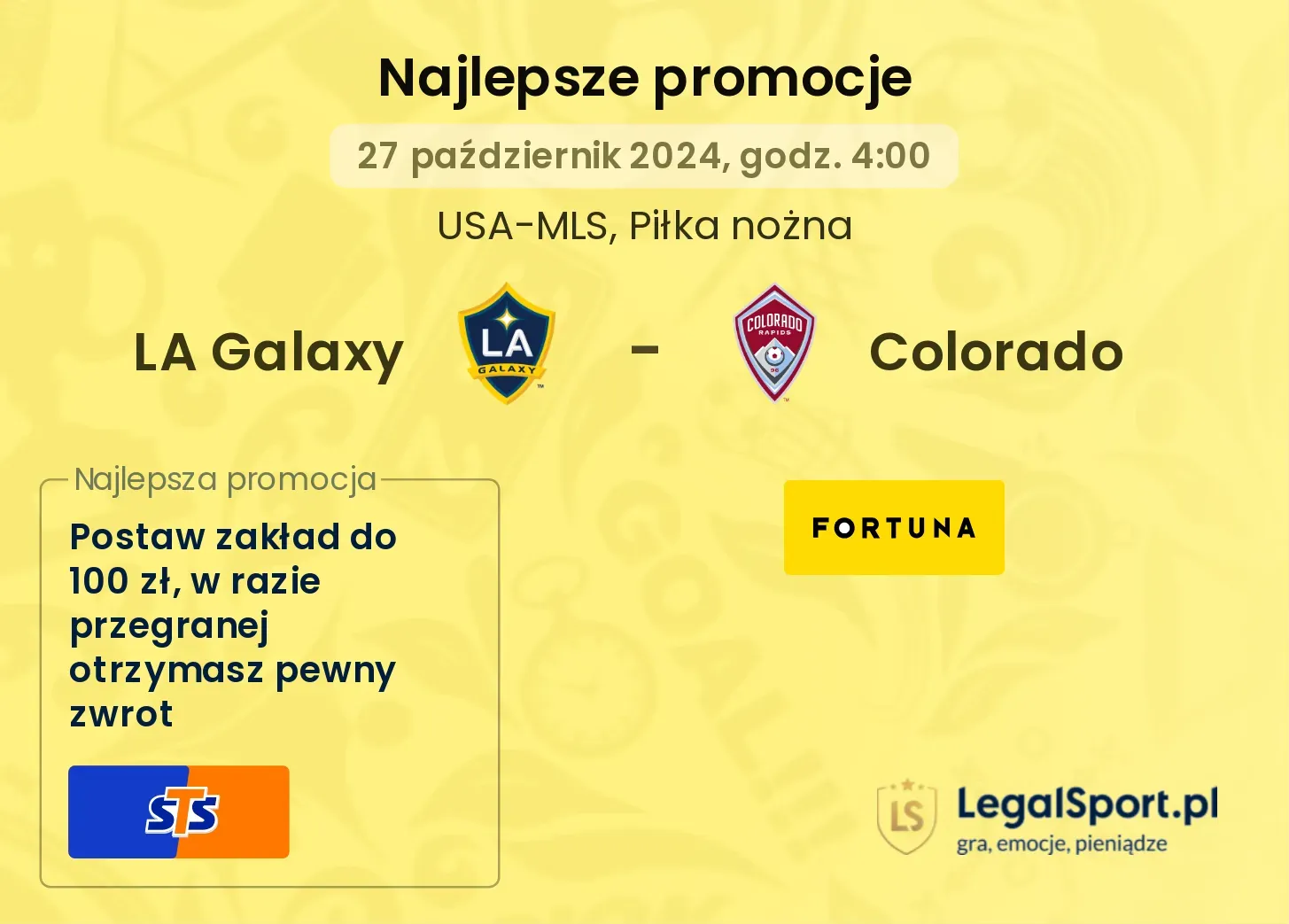 LA Galaxy - Colorado promocje bonusy na mecz