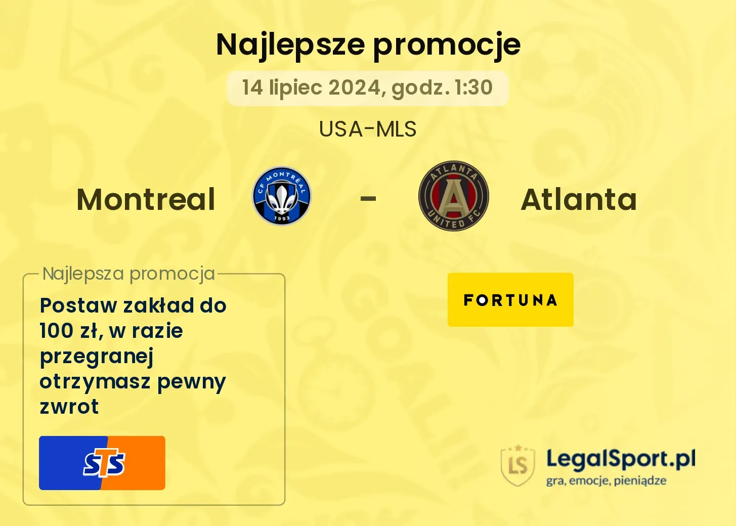 Montreal - Atlanta promocje bonusy na mecz